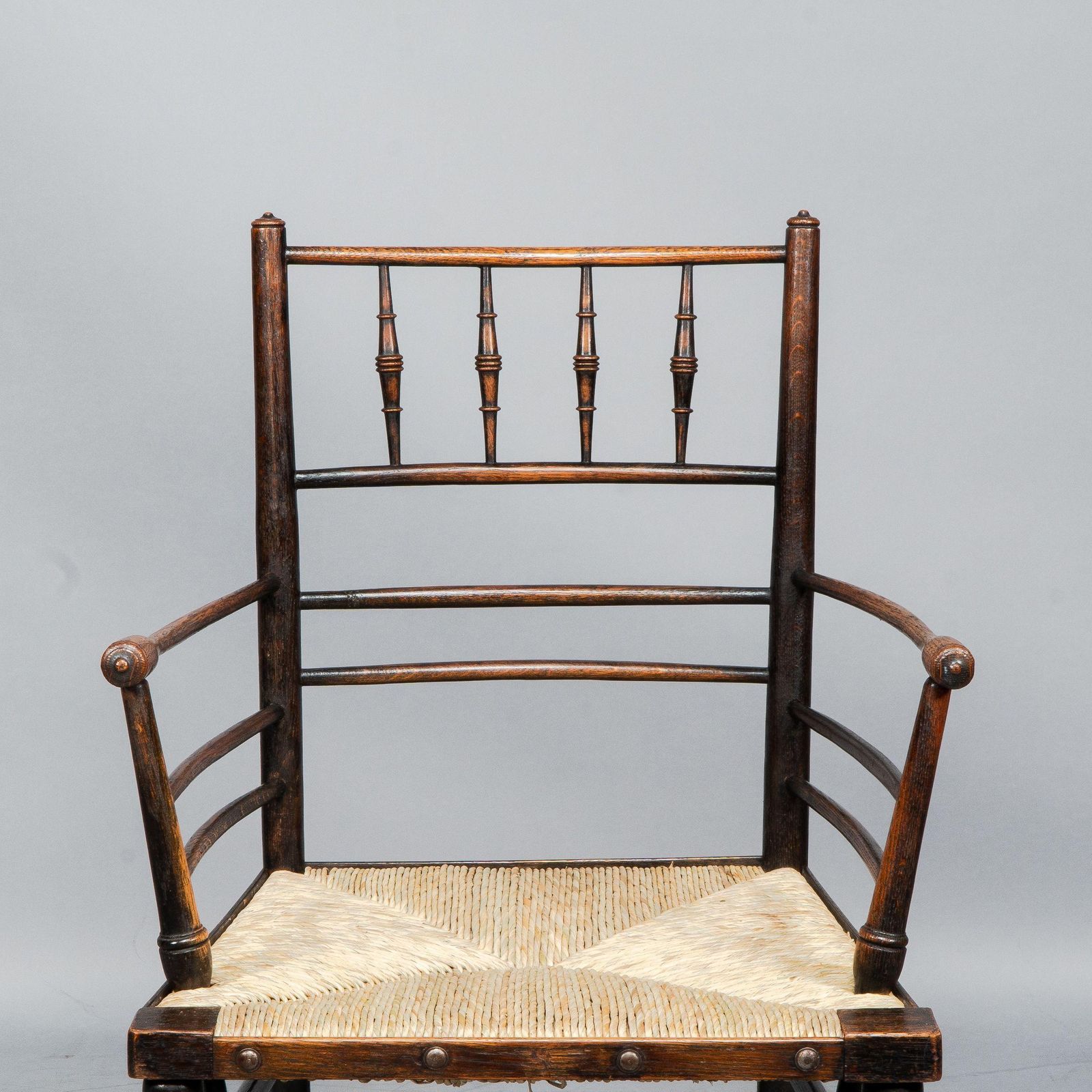 4488.0 Attributed To Philip Webb Rare Pair Of Large Sussex Armchairs, Fully Restored photo