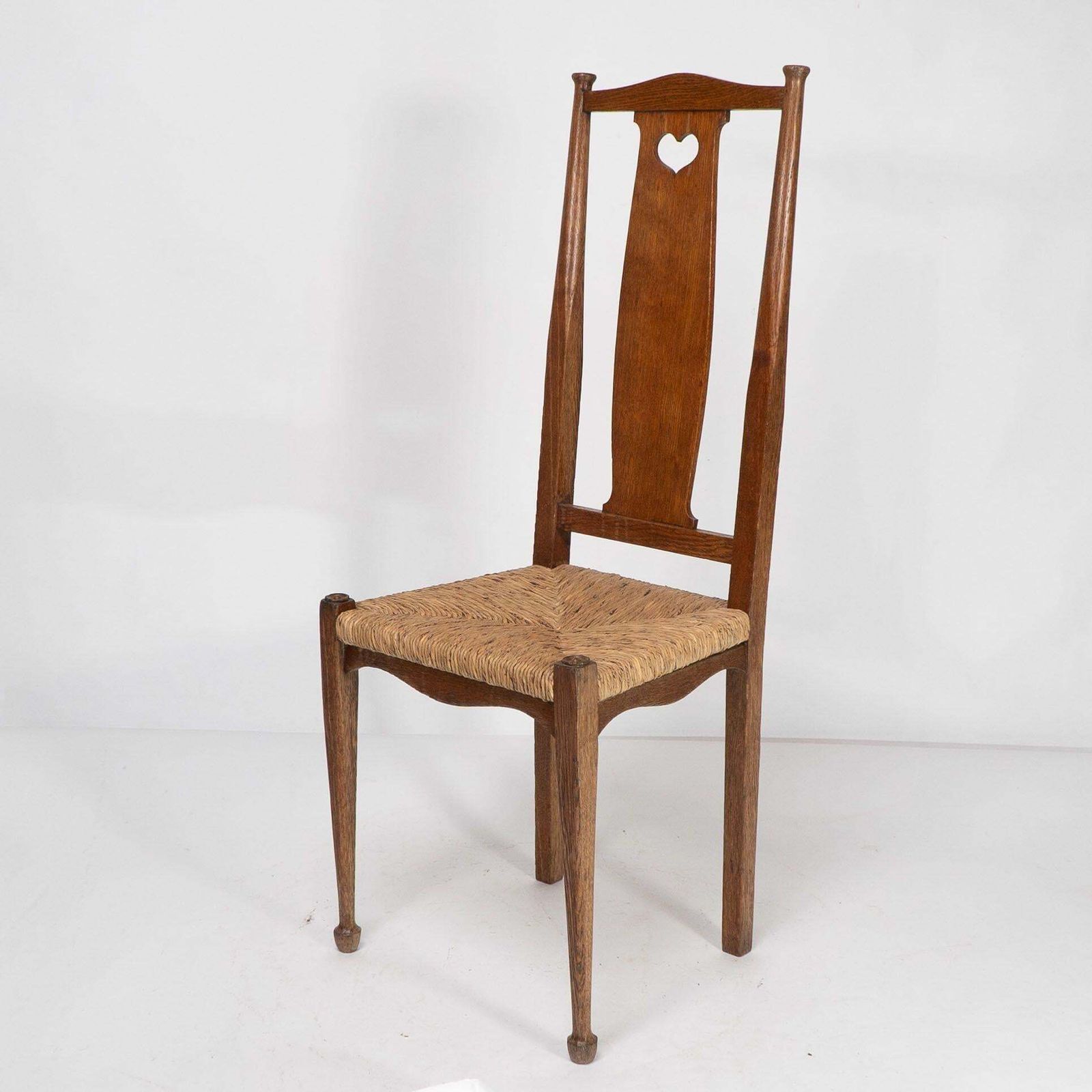 Ambrose Heals For Heals Of London. A Pair Of Arts And Crafts Rush Seated Chairs photo vinterior