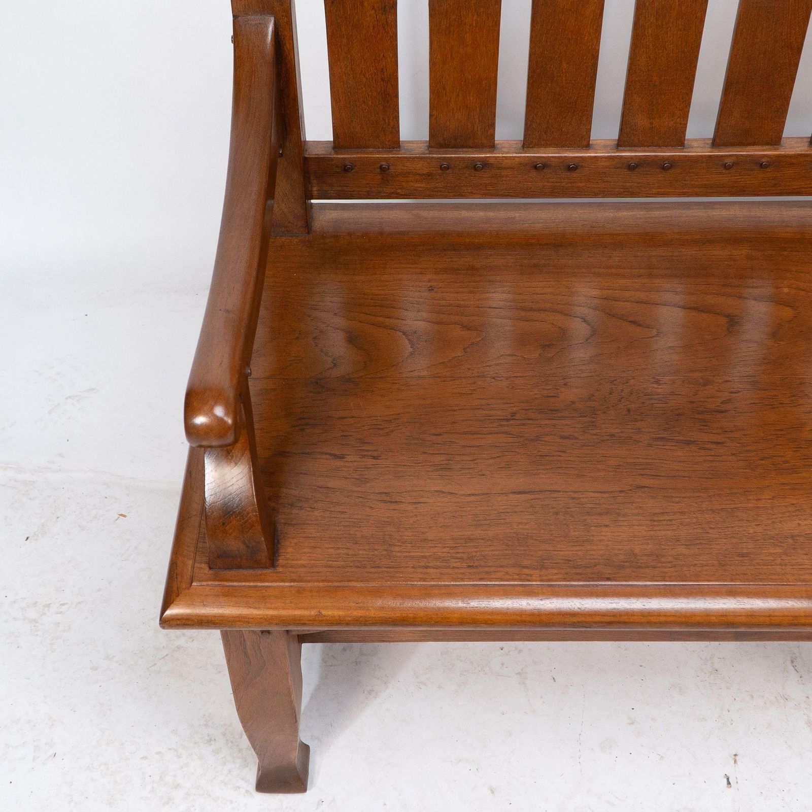 An Arts And Crafts Super Quality Teak Hall Bench In The Style Of Arthur Simpson photo buy