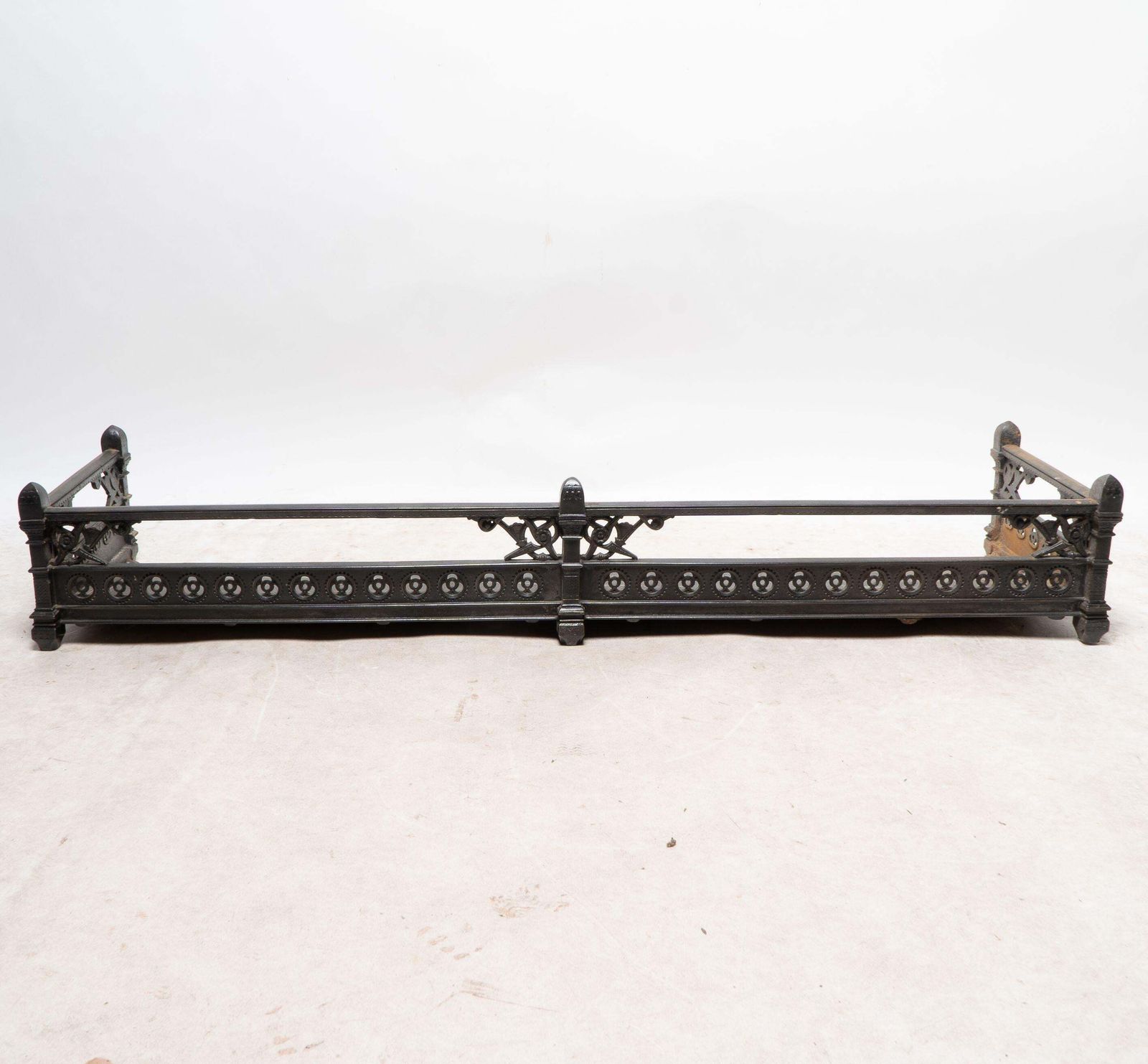 DR Christopher Dresser For Coalbrookdale. An Aesthetic Movement Cast Iron Fender photo furniture