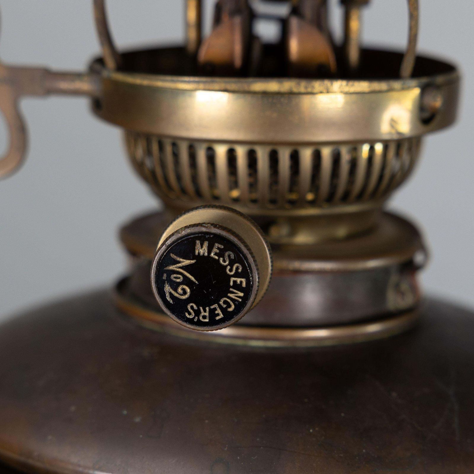 photo furniture Was Benson. An Arts And Crafts Cast Iron Four Leg Table Oil Lamp