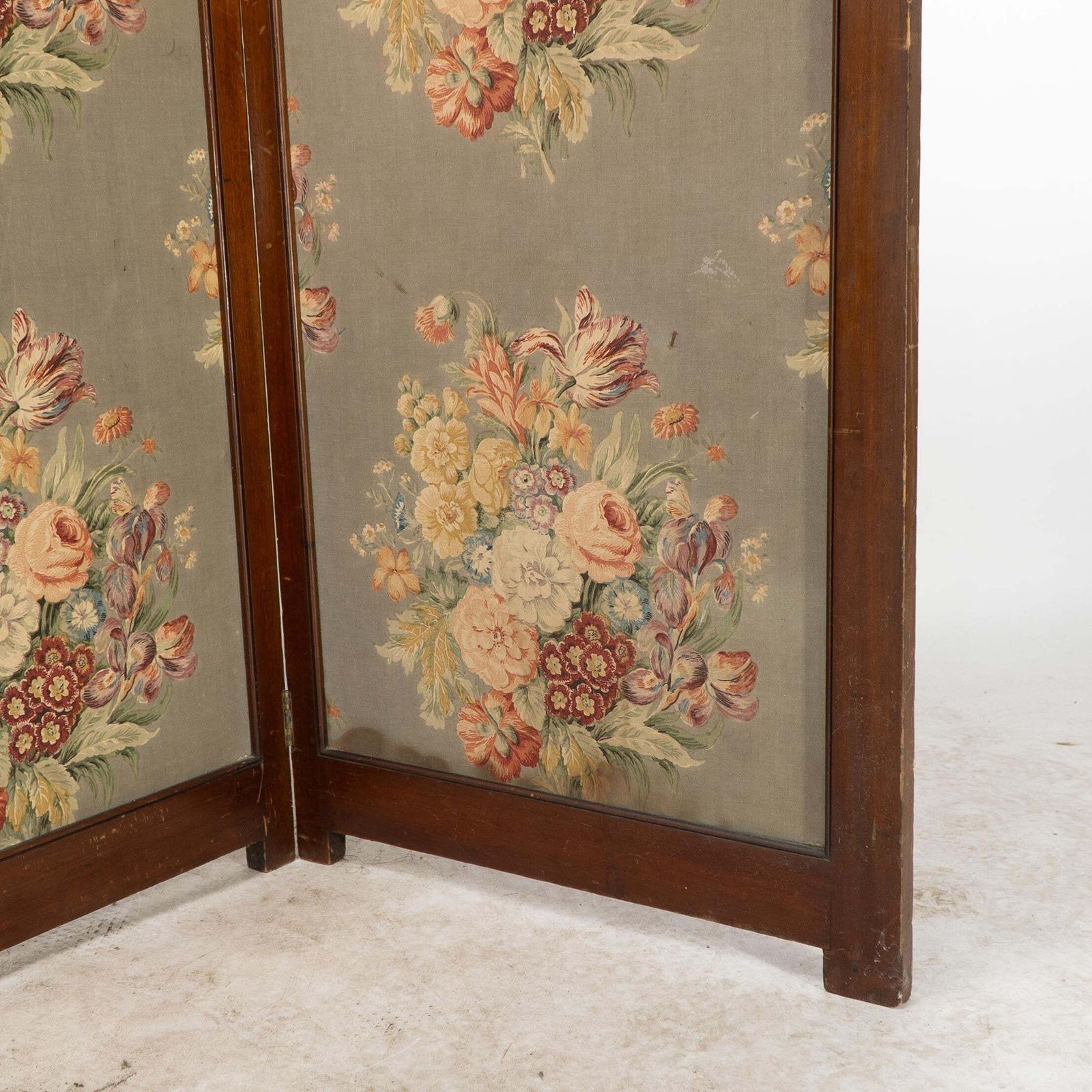 photo for sale Liberty & Co. Glasgow Style Arts & Crafts Walnut Three Fold Screen