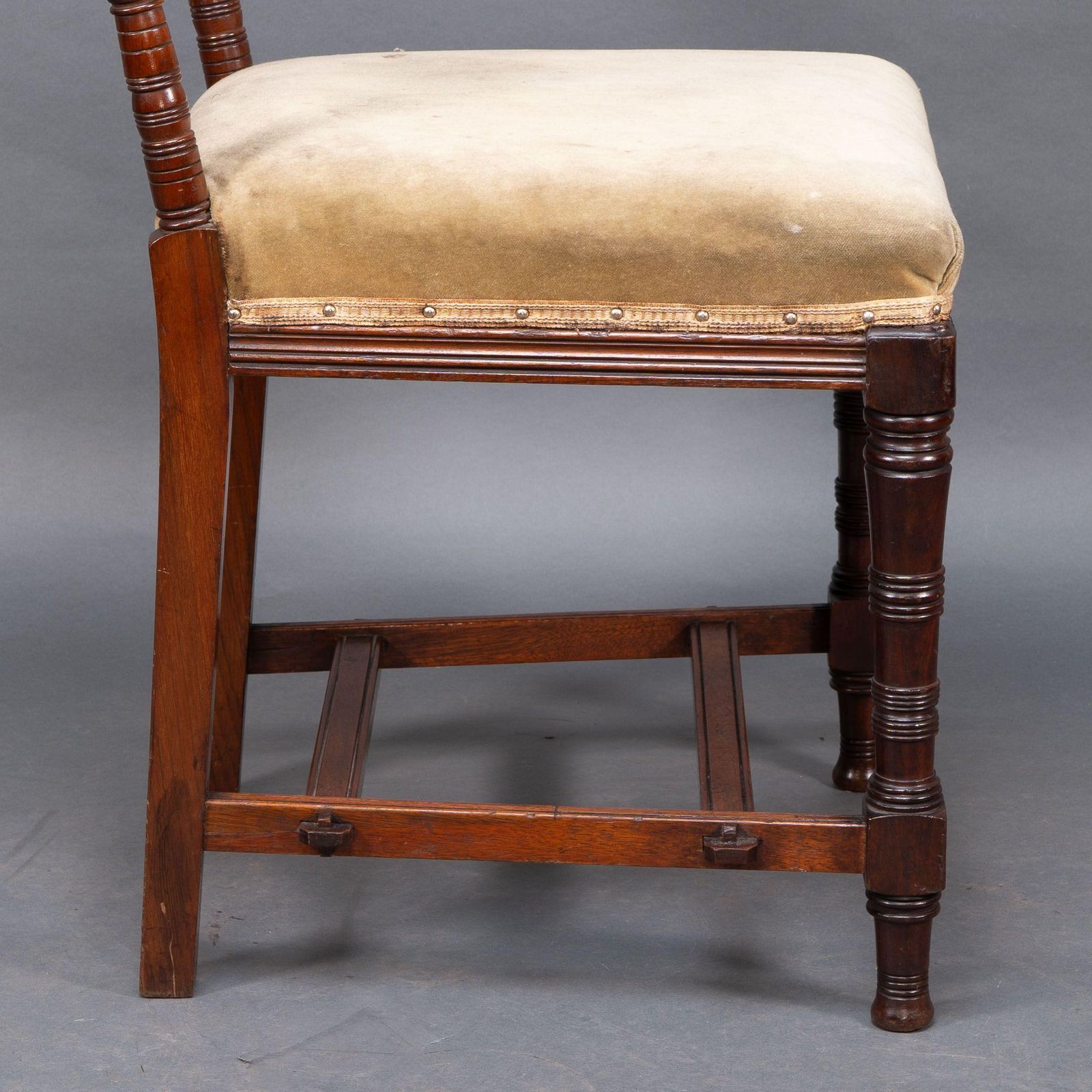 photo buy Charles Mills & Sons. Three Aesthetic Movement Side Chairs W. Ebonized Turnings