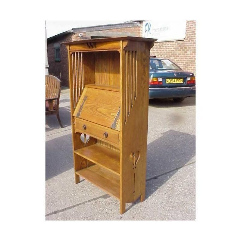 Harris Lebus. An Arts And Crafts Bureau Bookcase In The Glasgow Style photo furniture