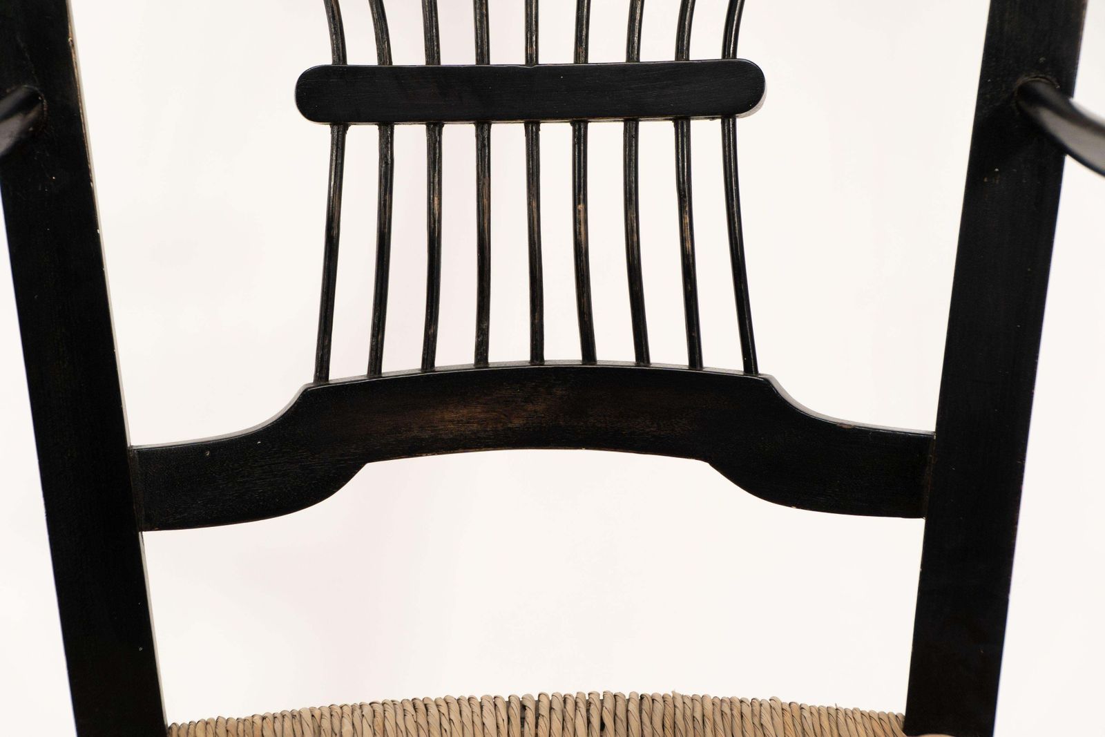 photo for sale Dante Rossetti For Morris And Co. A Pair Of Rush Seated Armchairs