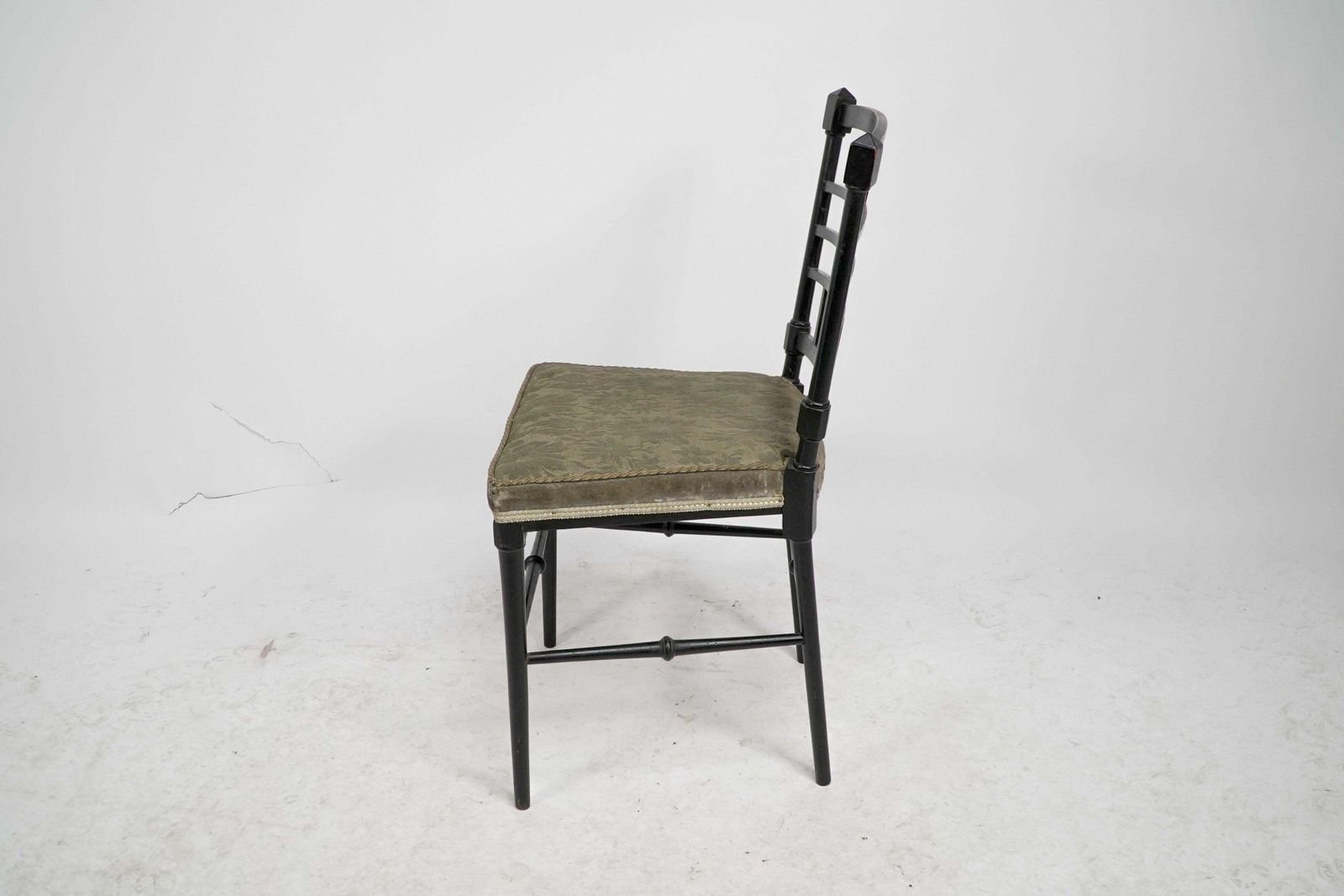 J. Plucknett Attri. Collier & Plucknett Prob. Anglo Japanese Ebonized Side Chair photo for sale