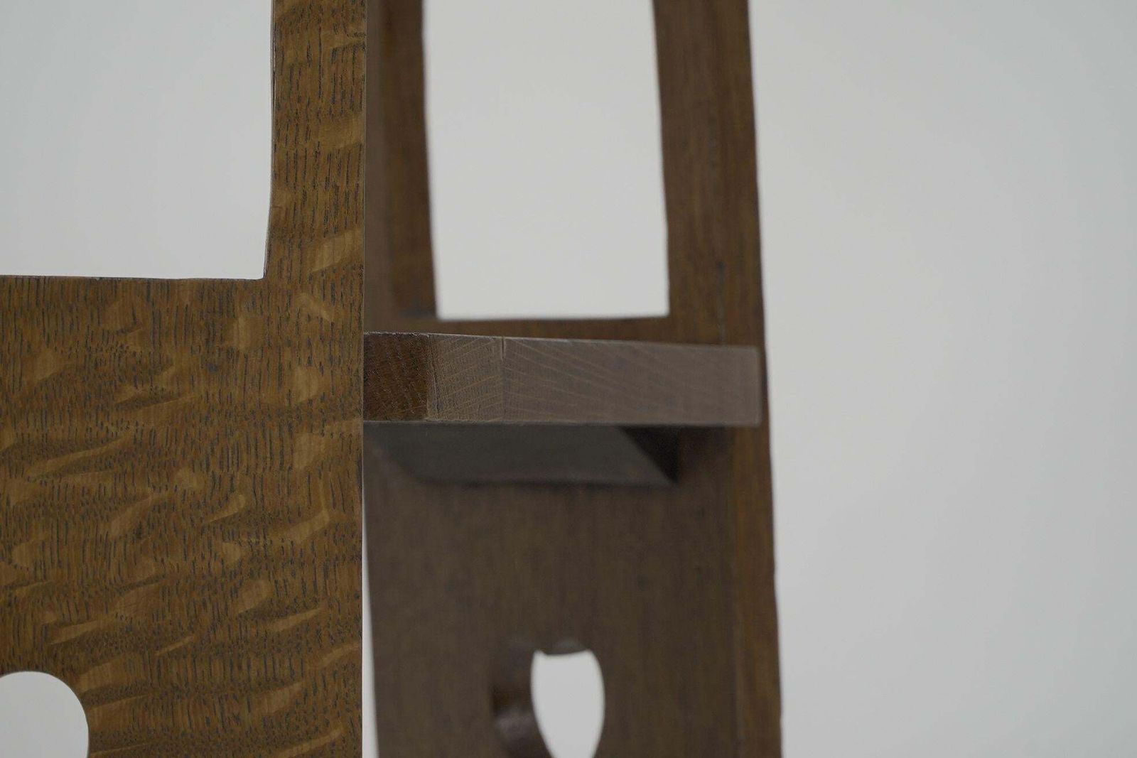 Furniture Liberty And Co. A Scarce Pair Of Arts & Crafts Oak Side Tables With Plank Sides photo