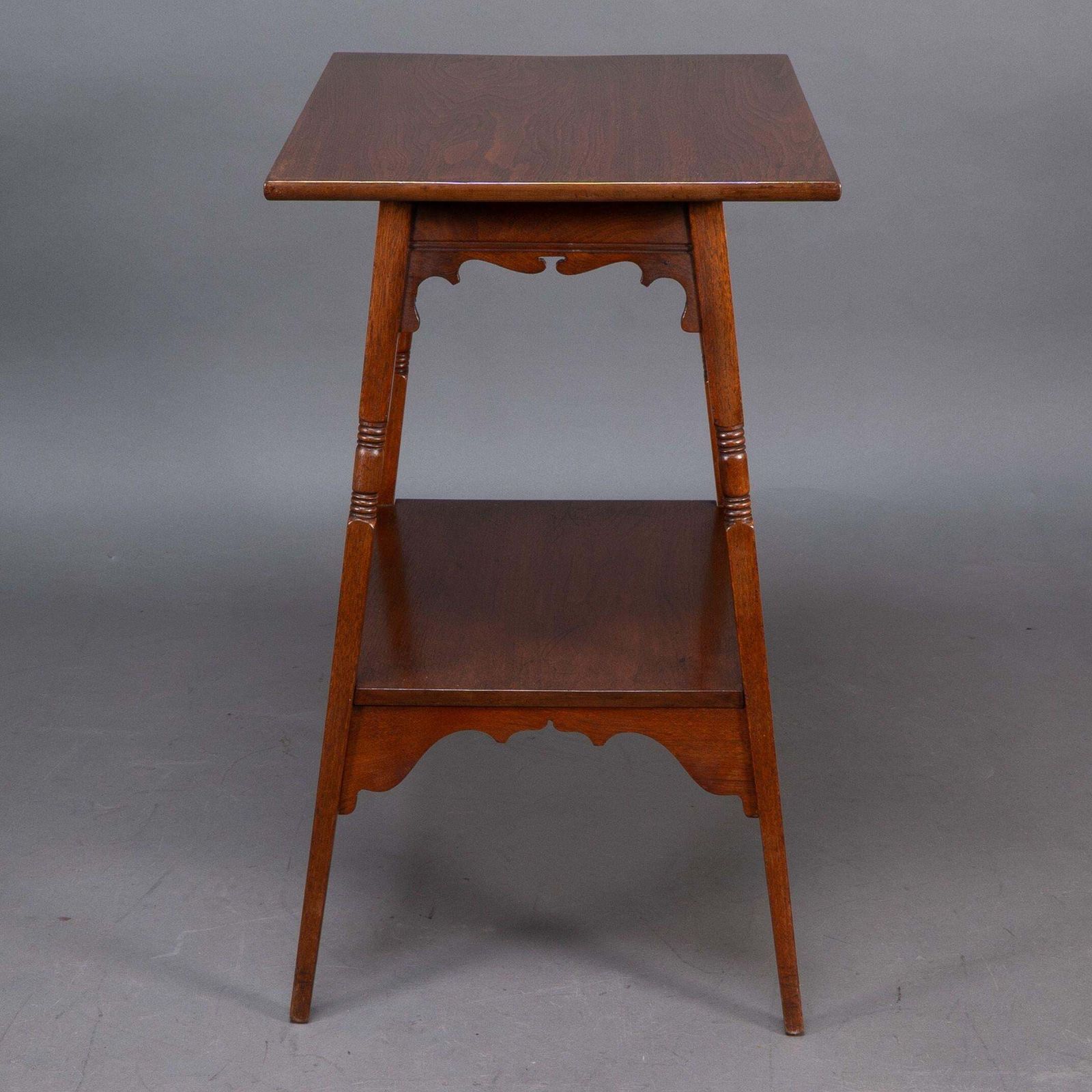 Liberty & Co. A Rare Moorish Anglo Japanese Walnut Sidetable photo Furniture