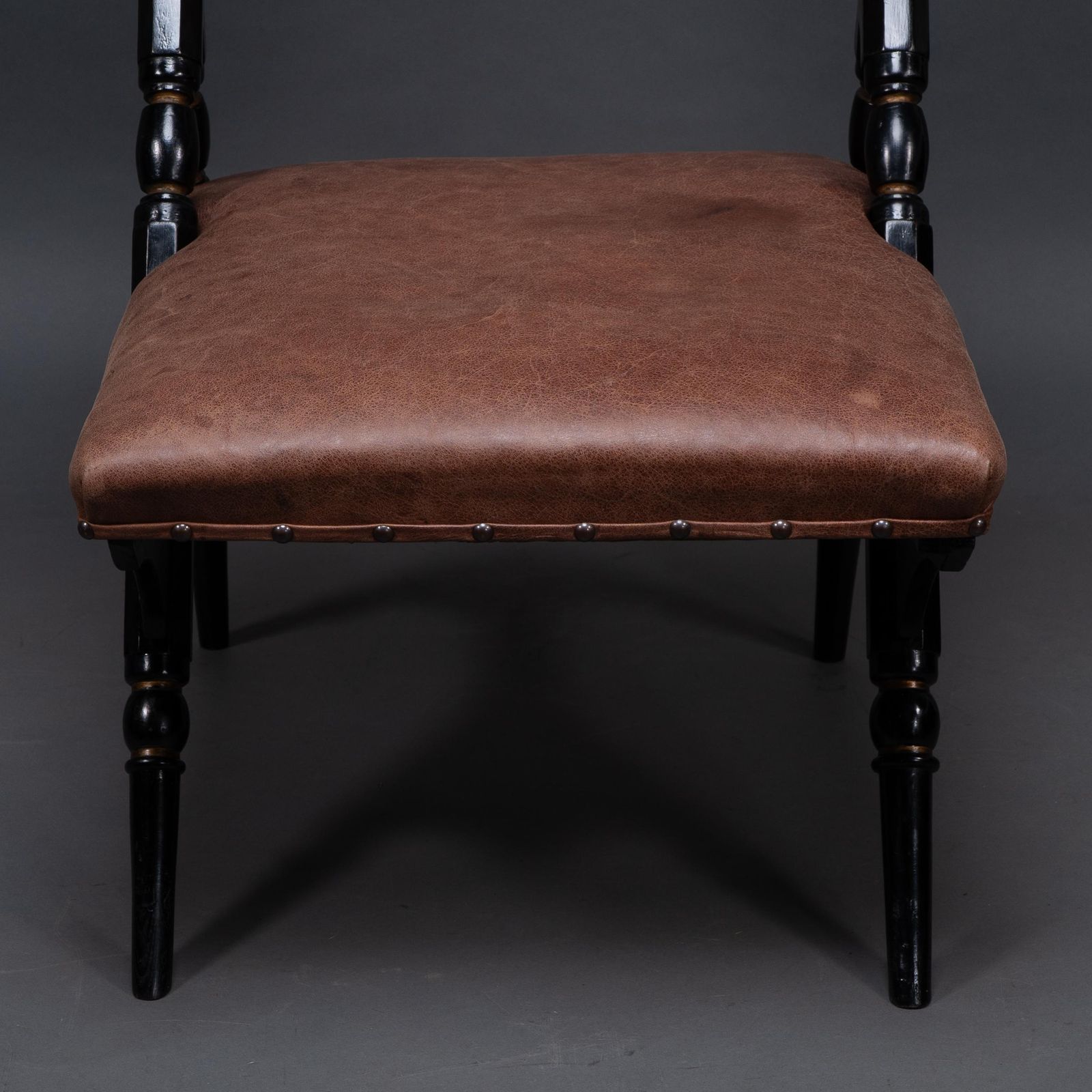 photo buy An Aesthetic Movement A Frame Ebonized Chair In The Style Of DR C Dresser