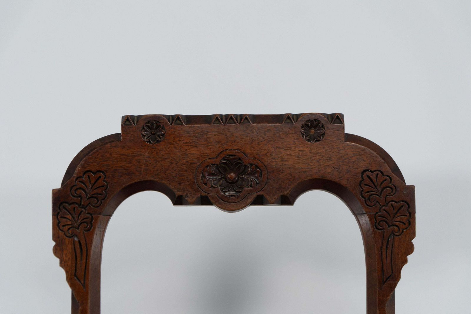 photo for sale A Set Of Four Aesthetic Movement Oak Dining Chairs With Carved Decoration