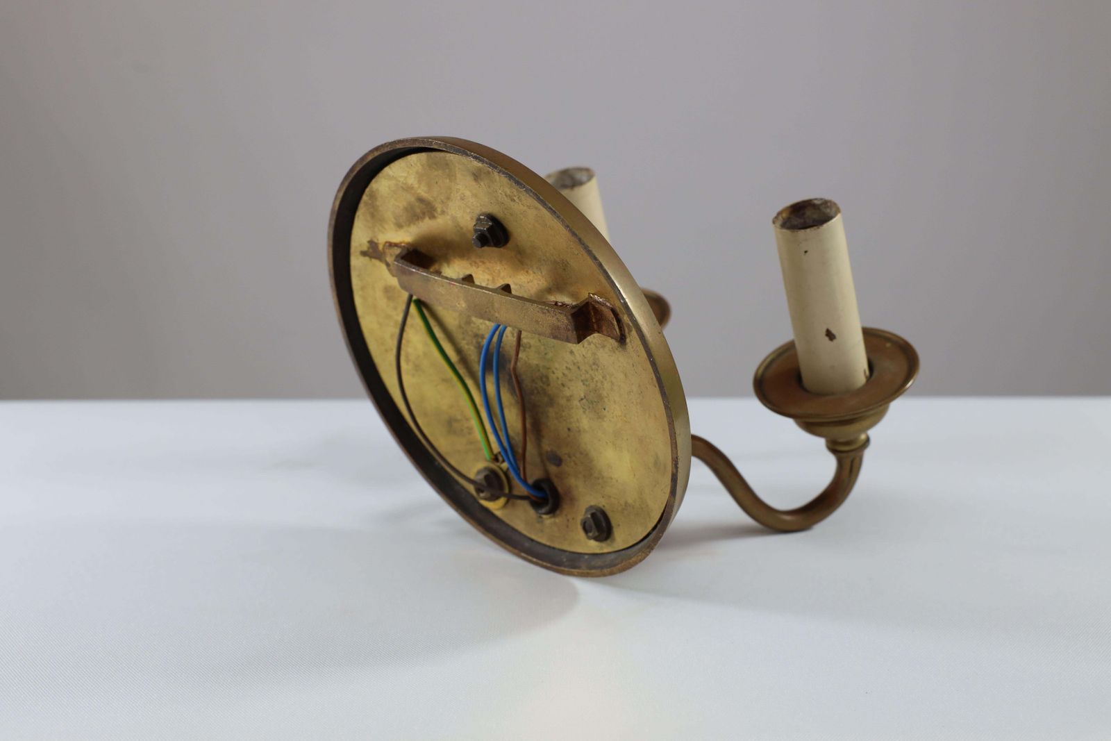 A Pair Of Arts And Crafts Brass Wall Lights With Galleons In Sail. photo 1530.0