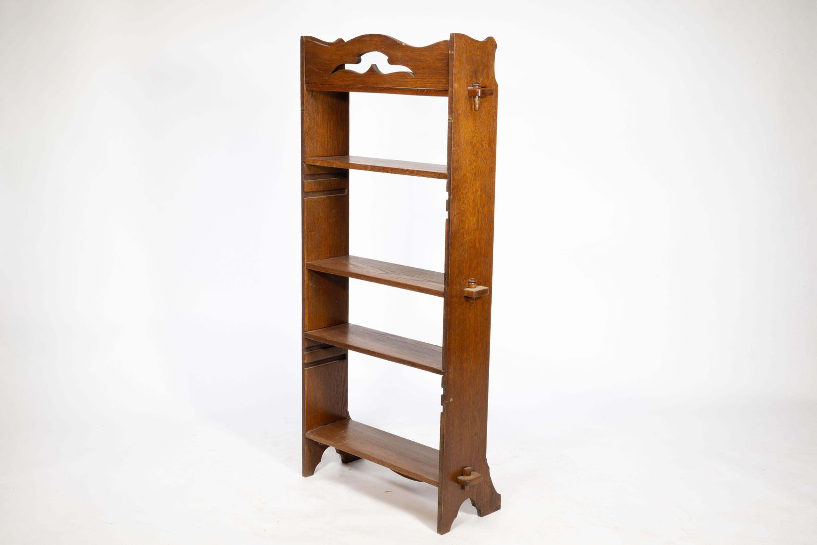 Liberty And Co. An Arts And Crafts Golden Oak Bookcase Flat Packed photo vinterior