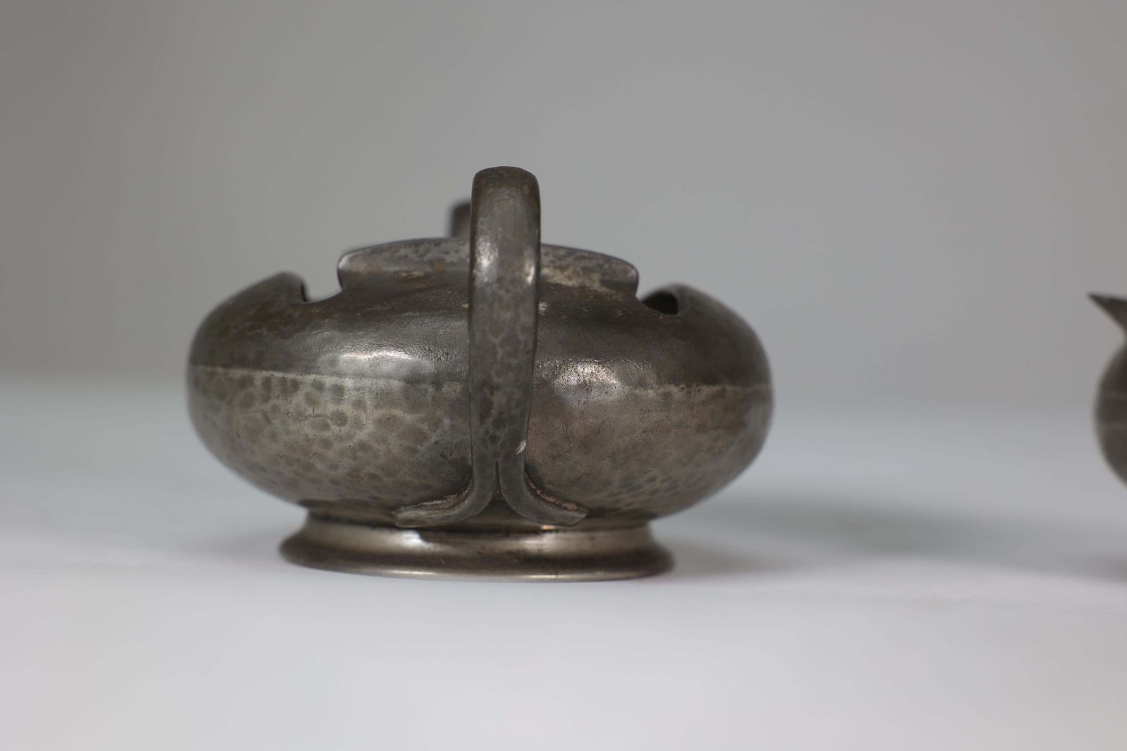 photo buy Liberty And Co. An English Pewter 0966 Arts And Crafts Milk And Sugar Bowl