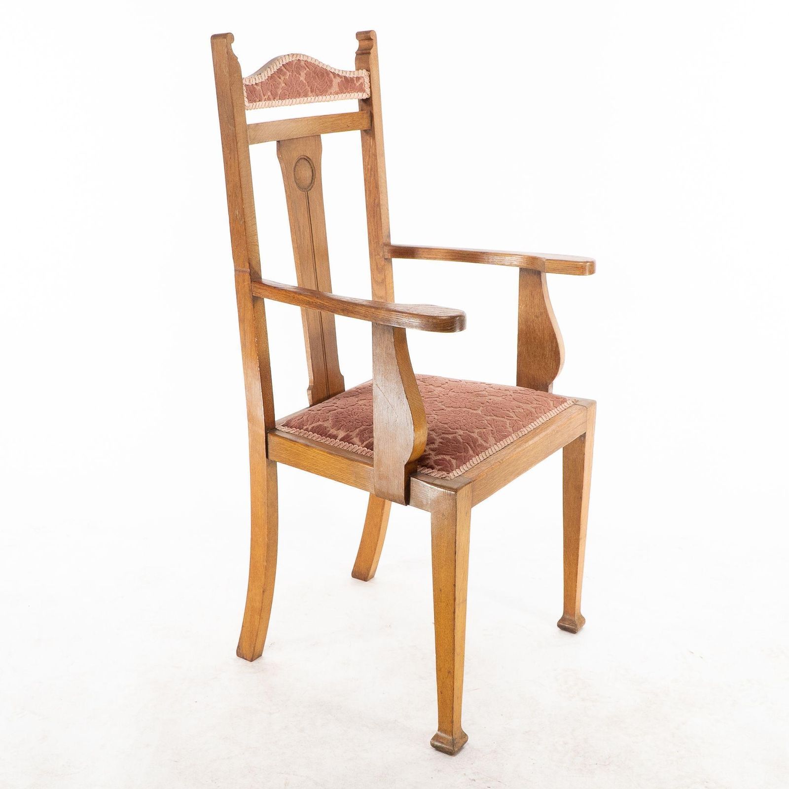Wylie And Lochhead Glasgow. A Set Of Six Arts And Crafts Oak Dining Chairs photo 2447.0