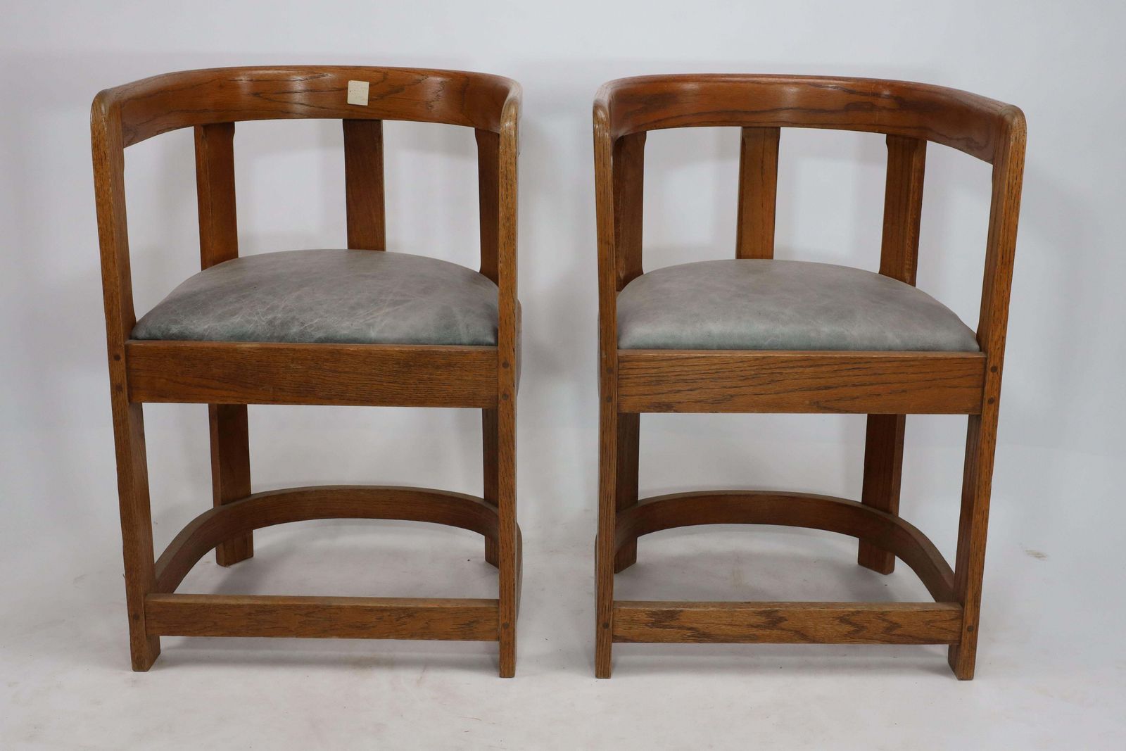 A Pair Of Scottish School Armchairs Of Barrell Form photo furniture
