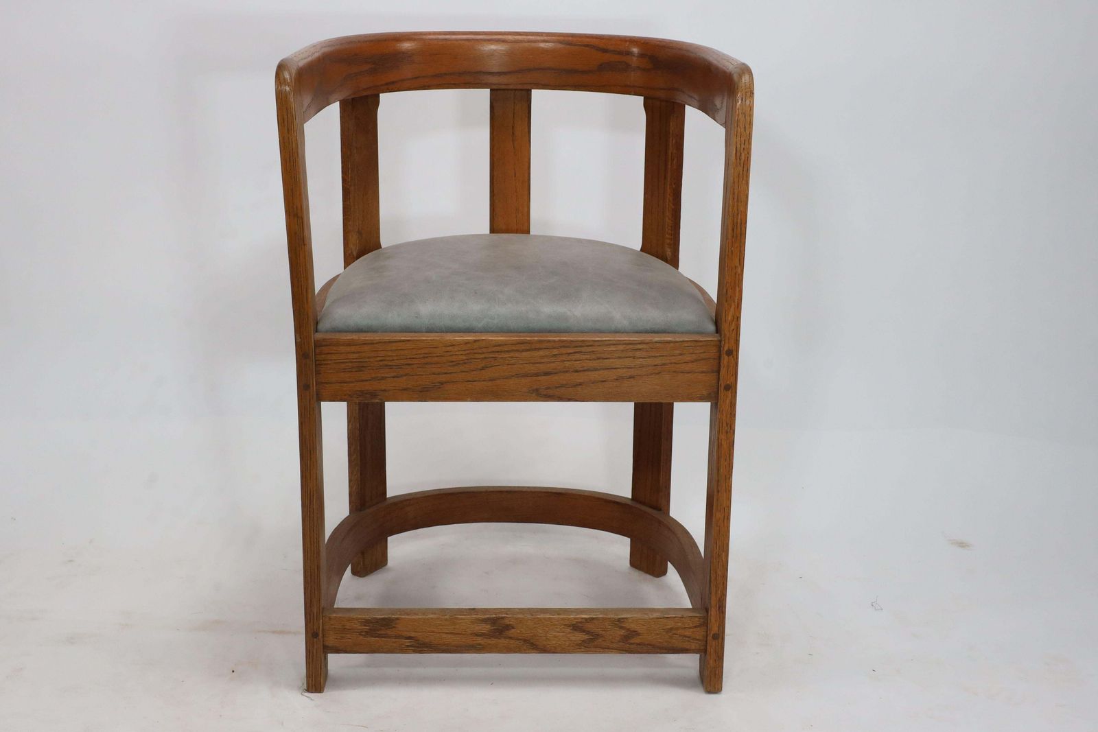 A Pair Of Scottish School Armchairs Of Barrell Form photo vinterior
