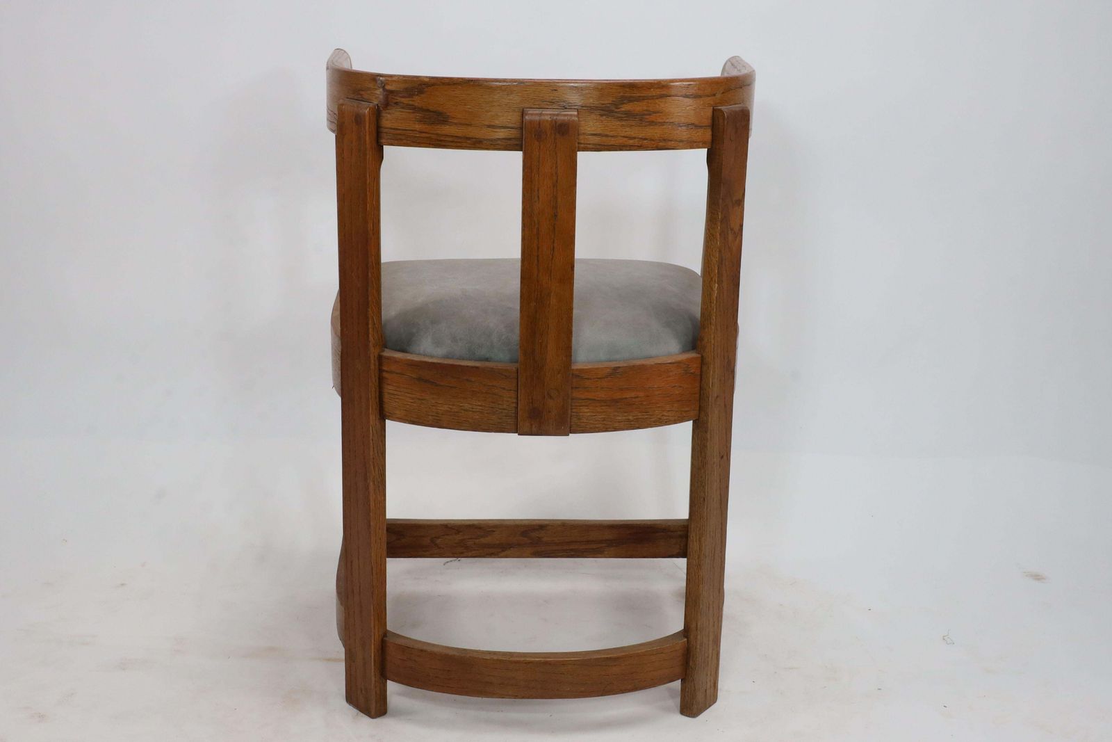 photo furniture A Pair Of Scottish School Armchairs Of Barrell Form