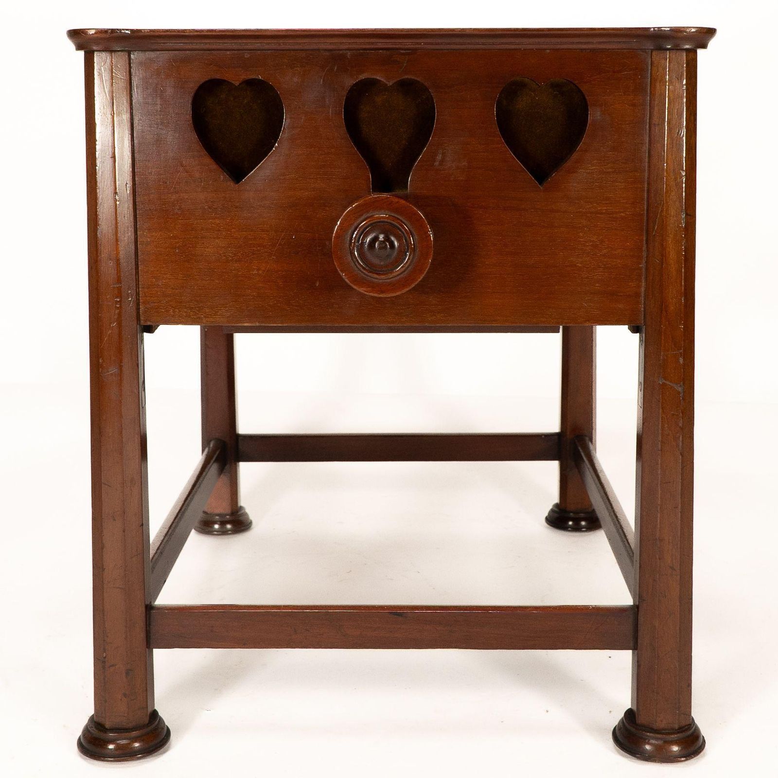 photo for sale J S Henry In The Style Of Voysey. An Arts & Crafts Walnut Adjustable Piano Stool