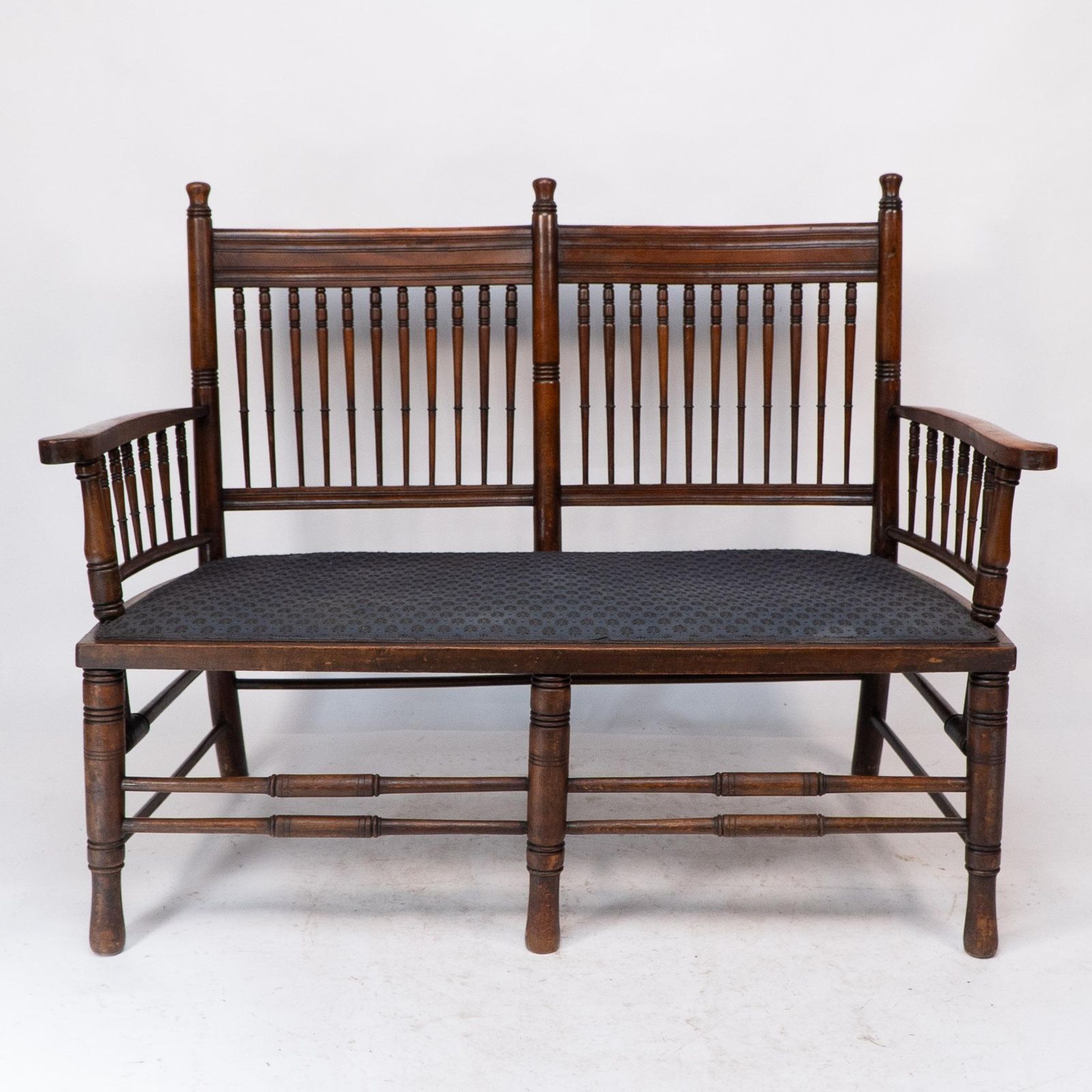 Bruce Talbert Attri. An Aesthetic Movement Upholstered Love Or Twin Window Seat photo furniture