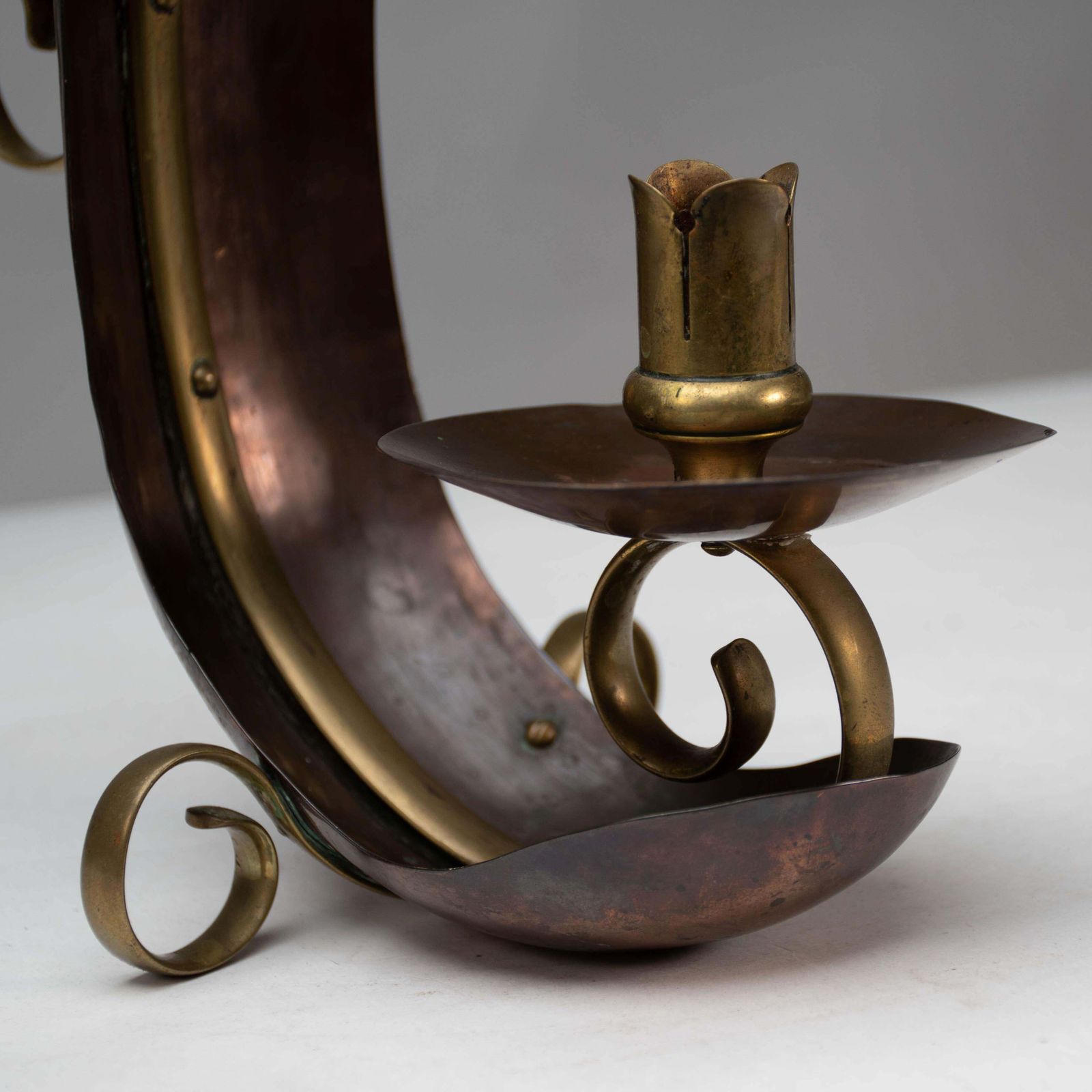 Benham & Froud English Arts & Crafts Copper & Brass Night Light Or Candle Holder photo buy