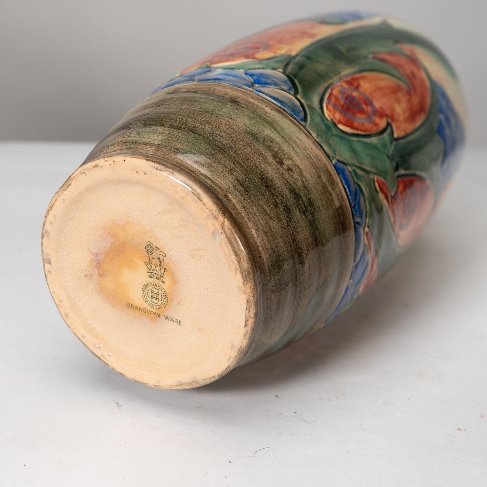 1224.0 Frank Brangwyn For Royal Doulton. A Pair Of Hand Painted Vases photo