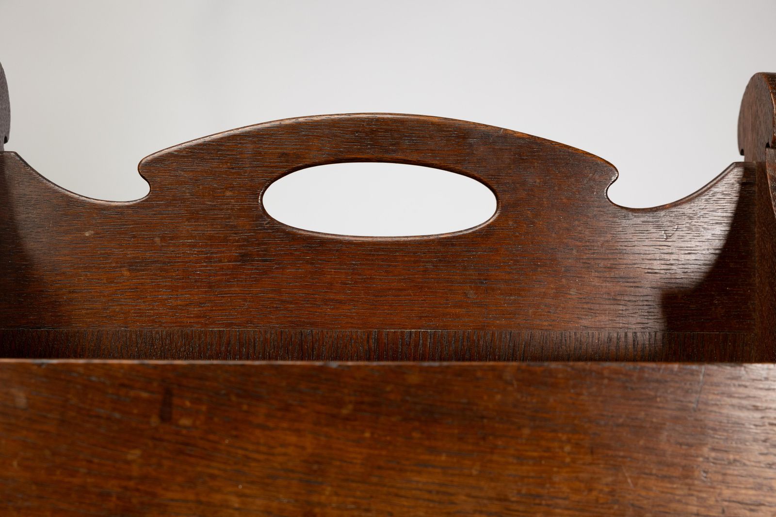 Liberty And Co. An Arts And Crafts Oak Magazine Rack photo vintage
