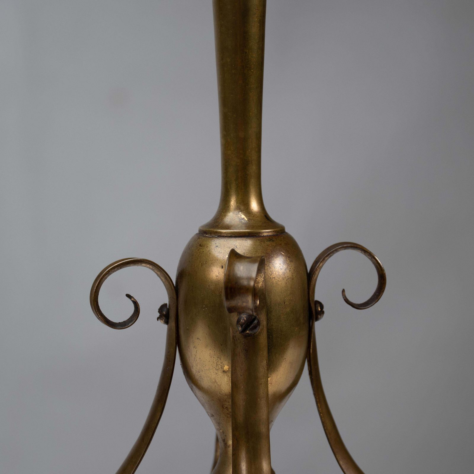 Lighting An Arts And Crafts Brass Table Lamp In The Style Of C F A Voysey photo