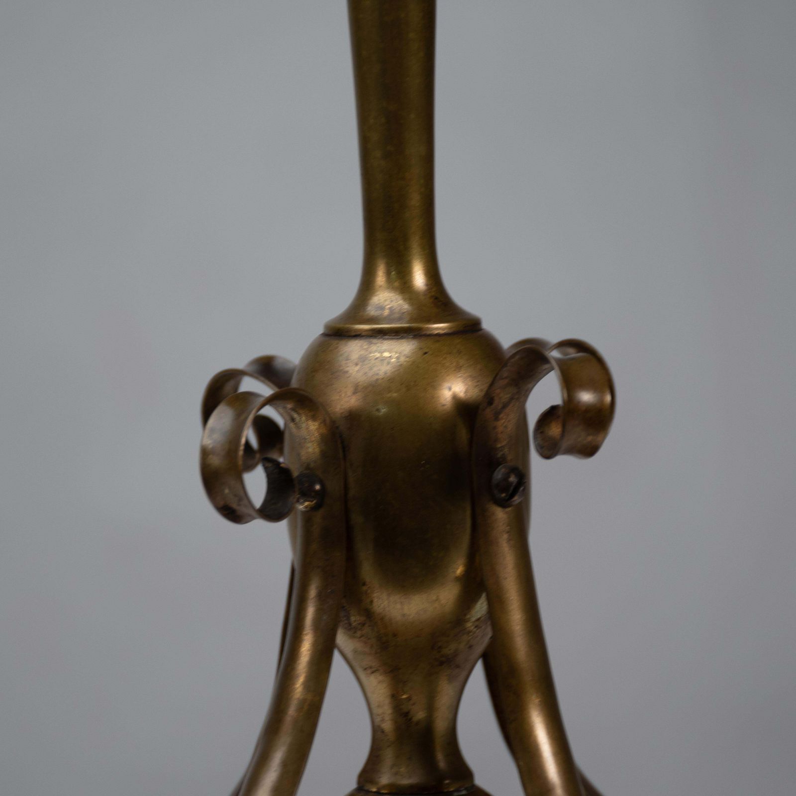 1224.0 An Arts And Crafts Brass Table Lamp In The Style Of C F A Voysey photo
