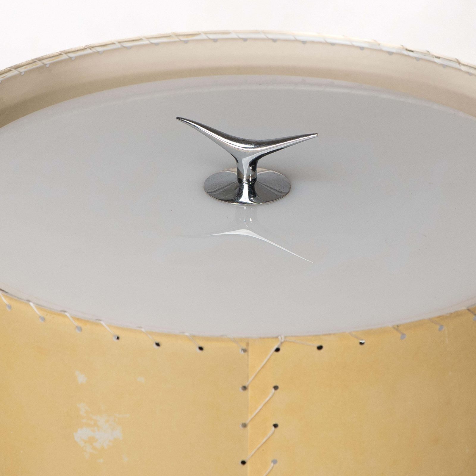 photo furniture Gerald Thurston In The Style Of. A Mid Century Tripod Polished Steel Table Lamp