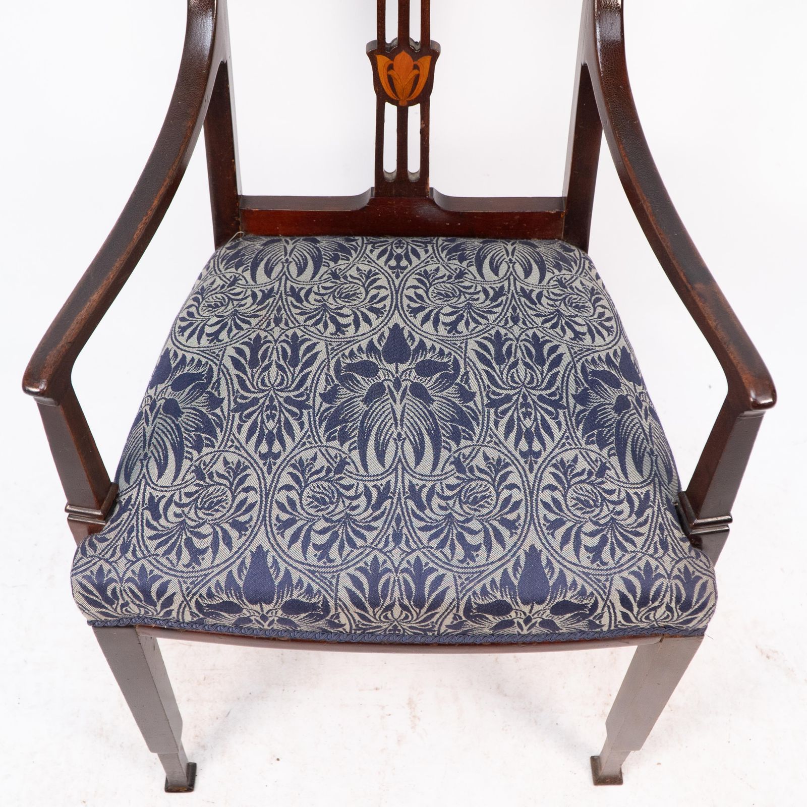photo vinterior G M Ellwood For J S Henry Attri. An English Arts And Crafts Mahogany Armchair