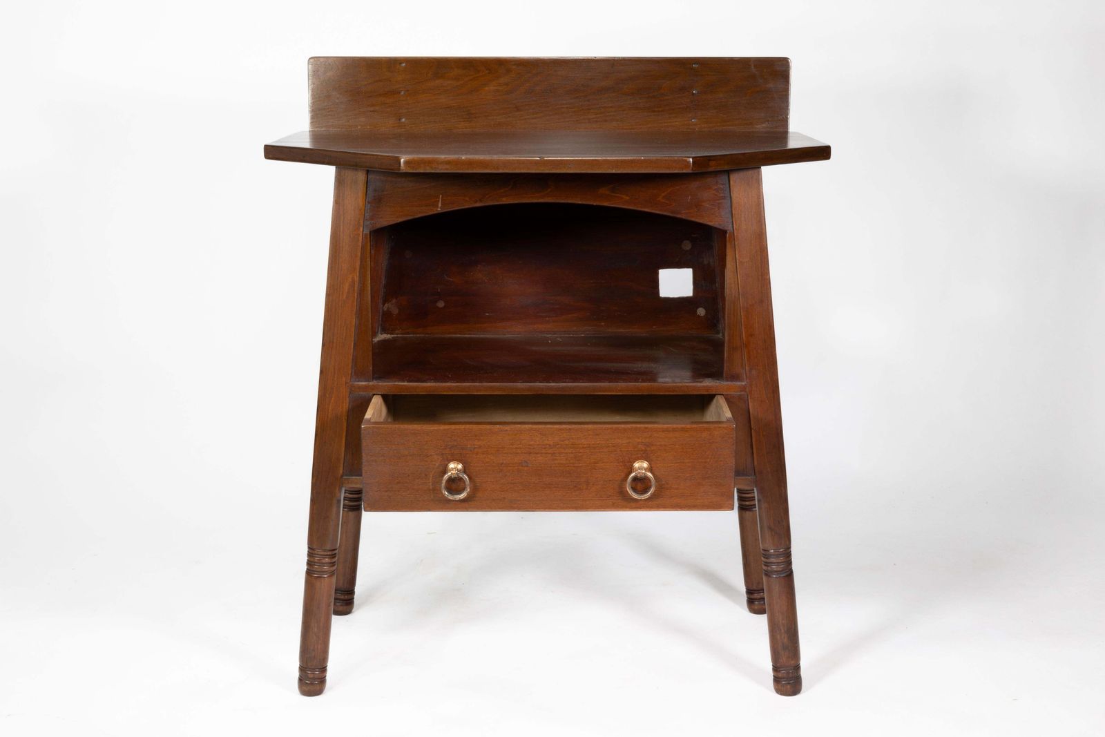 Liberty & Co. An Arts & Crafts Walnut Side Cabinet In The Style Of Morris & Co. photo furniture