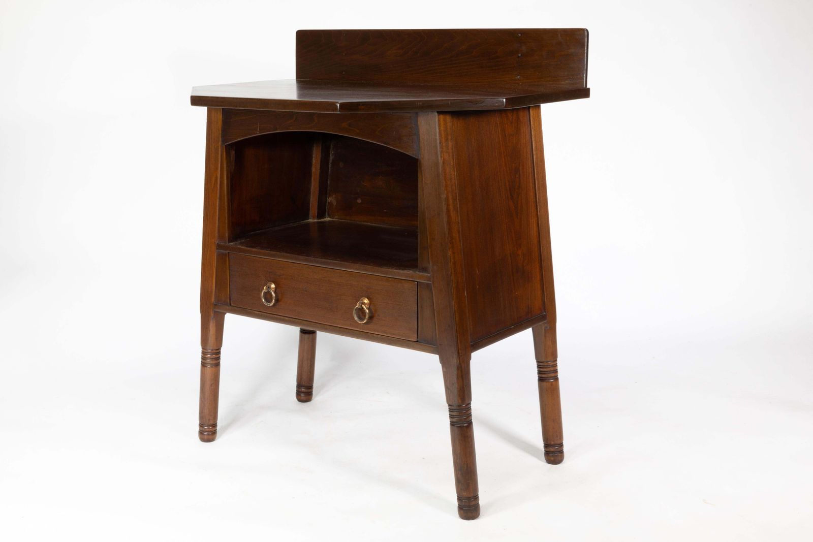 Liberty & Co. An Arts & Crafts Walnut Side Cabinet In The Style Of Morris & Co. photo vintage