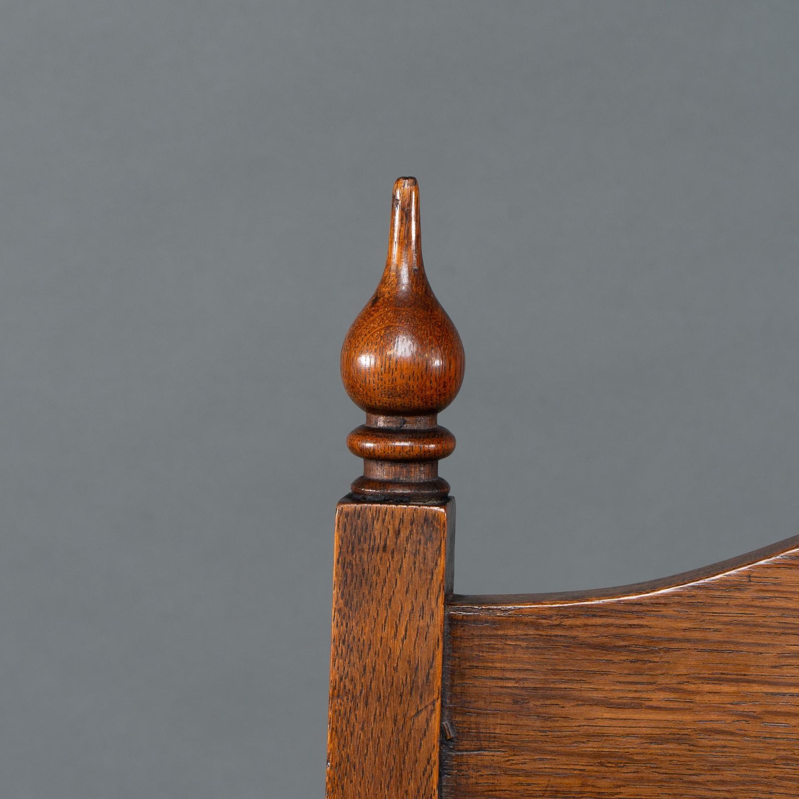 Liberty & Co Attributed. An Arts & Crafts Oak Armchair With Inlaid Royal Crown photo buy