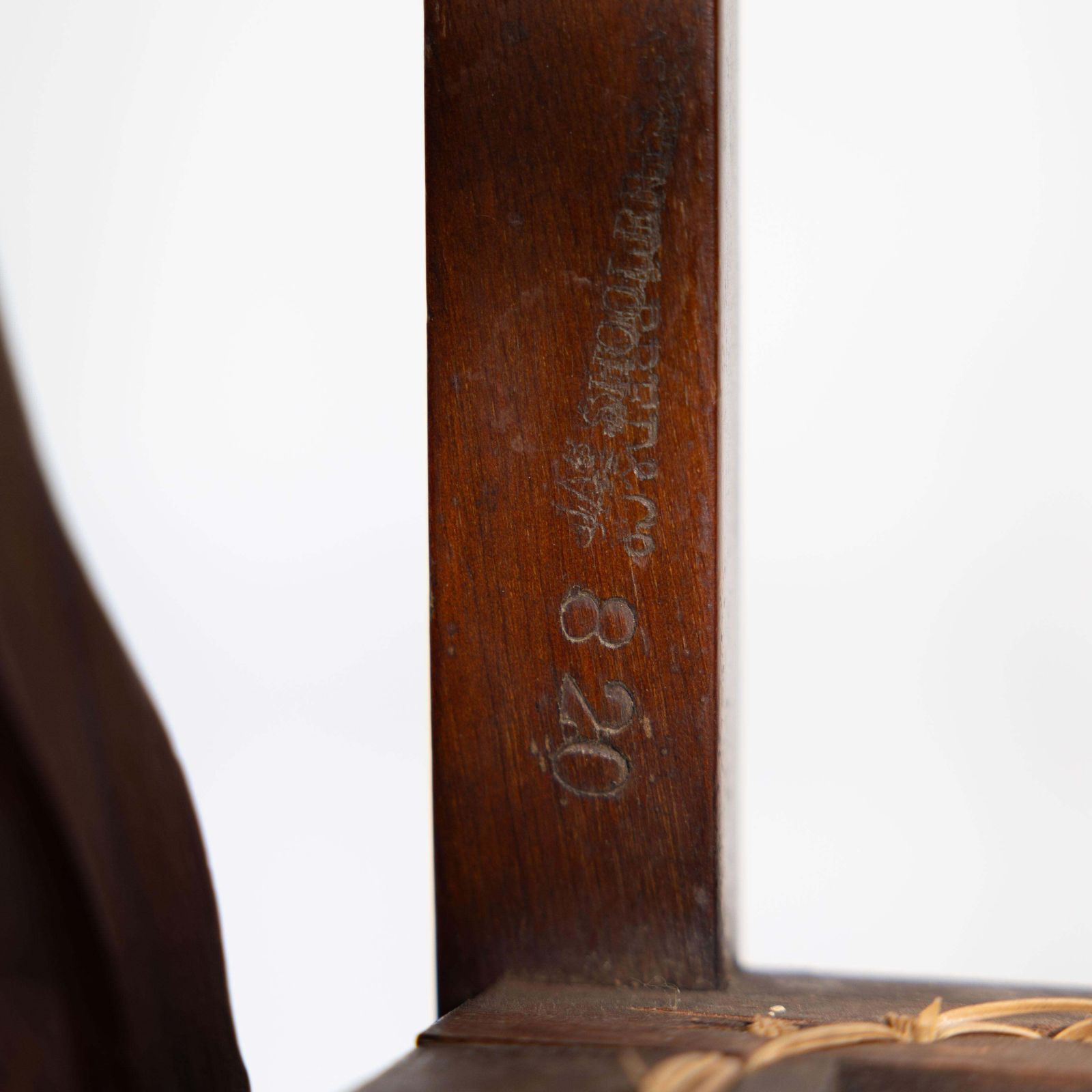 photo vintage H W Batley Attr. Jas Shoolbred Pair Of Aesthetic Movement Cane Seat Beech Chairs