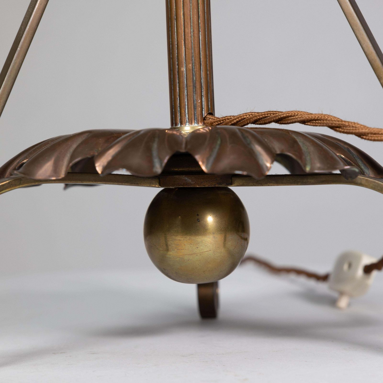 photo buy Was Benson. An Arts And Crafts Telescopic Adjustable Copper And Brass Table Lamp