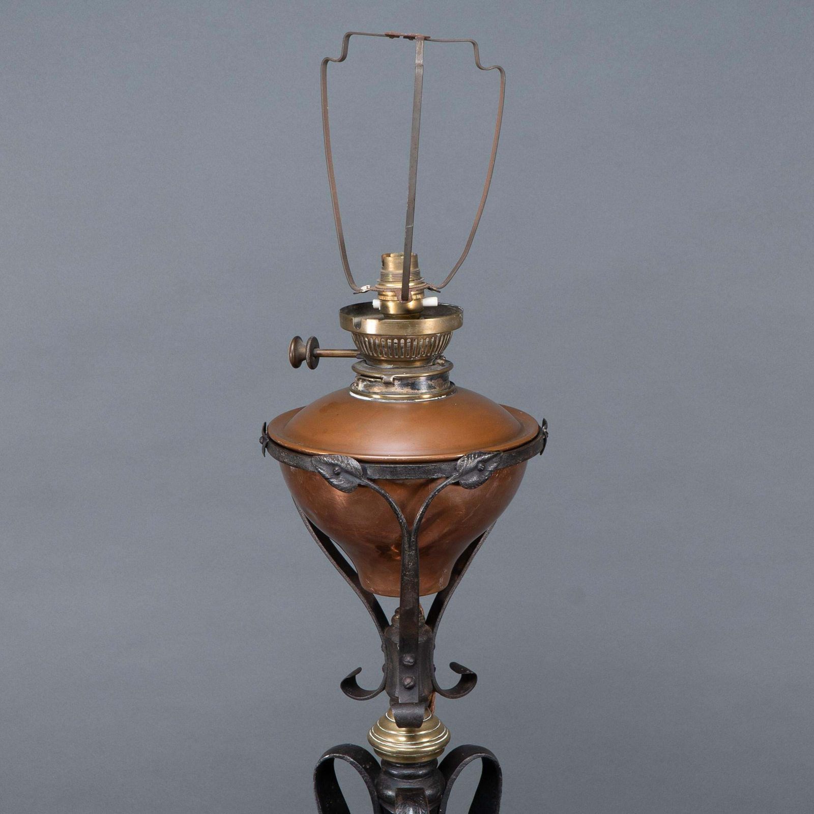 Was Benson. An Extremely Rare Arts & Crafts Iron Telescopic Standard Floor Lamp photo buy