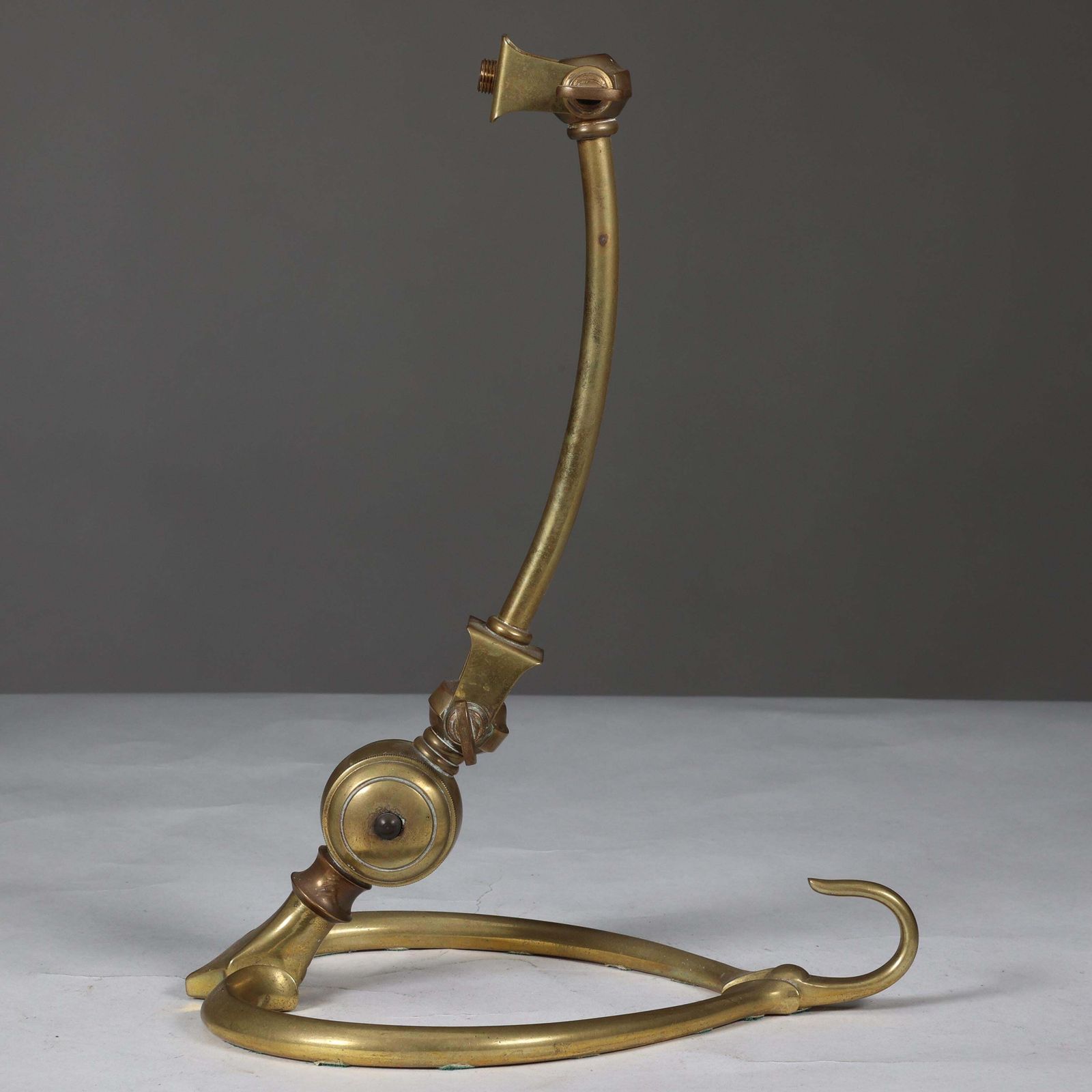 Was Benson. A Pair Of Arts & Crafts Brass Table Lamps With Heart Shaped Bases photo Lighting