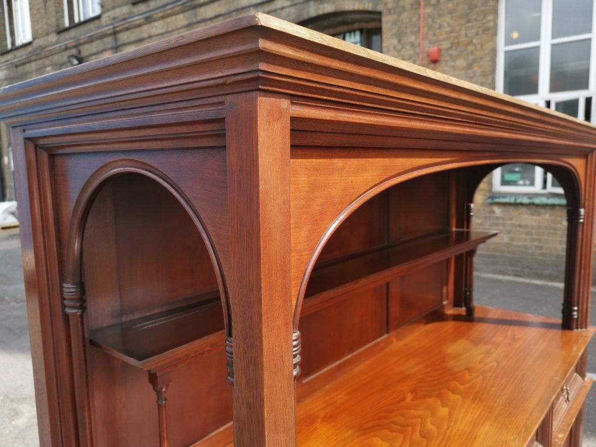 Philip Webb For Morris & Co. A Rare Arts & Crafts Walnut Sideboard Dresser. photo vintage