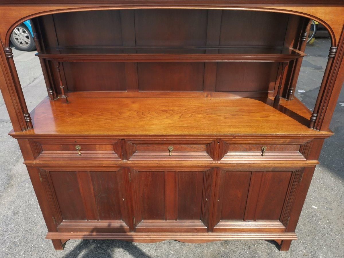 18361.0 Philip Webb For Morris & Co. A Rare Arts & Crafts Walnut Sideboard Dresser. photo