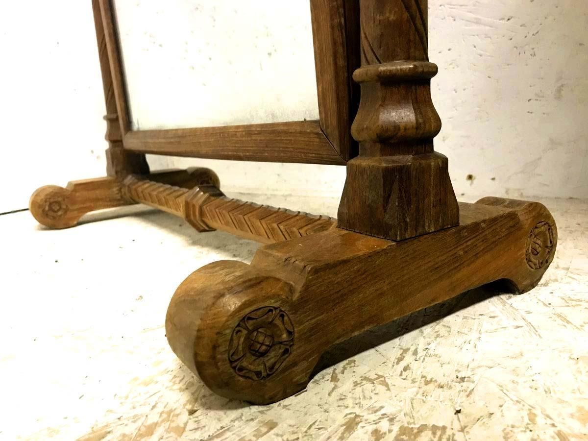 A W N Pugin. Made By John Webb Attr. A Gothic Revival Oak Dressing Table Mirror. photo vinterior