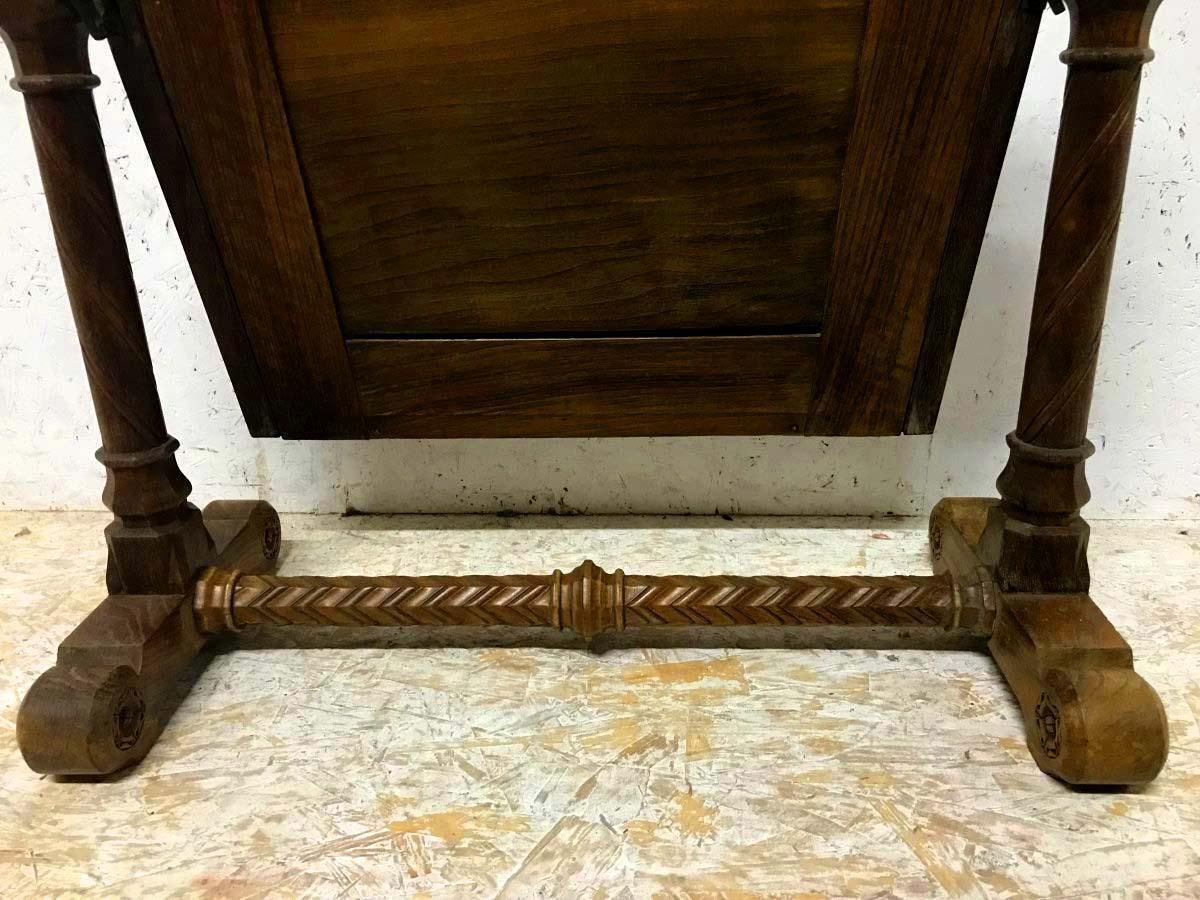 photo for sale A W N Pugin. Made By John Webb Attr. A Gothic Revival Oak Dressing Table Mirror.
