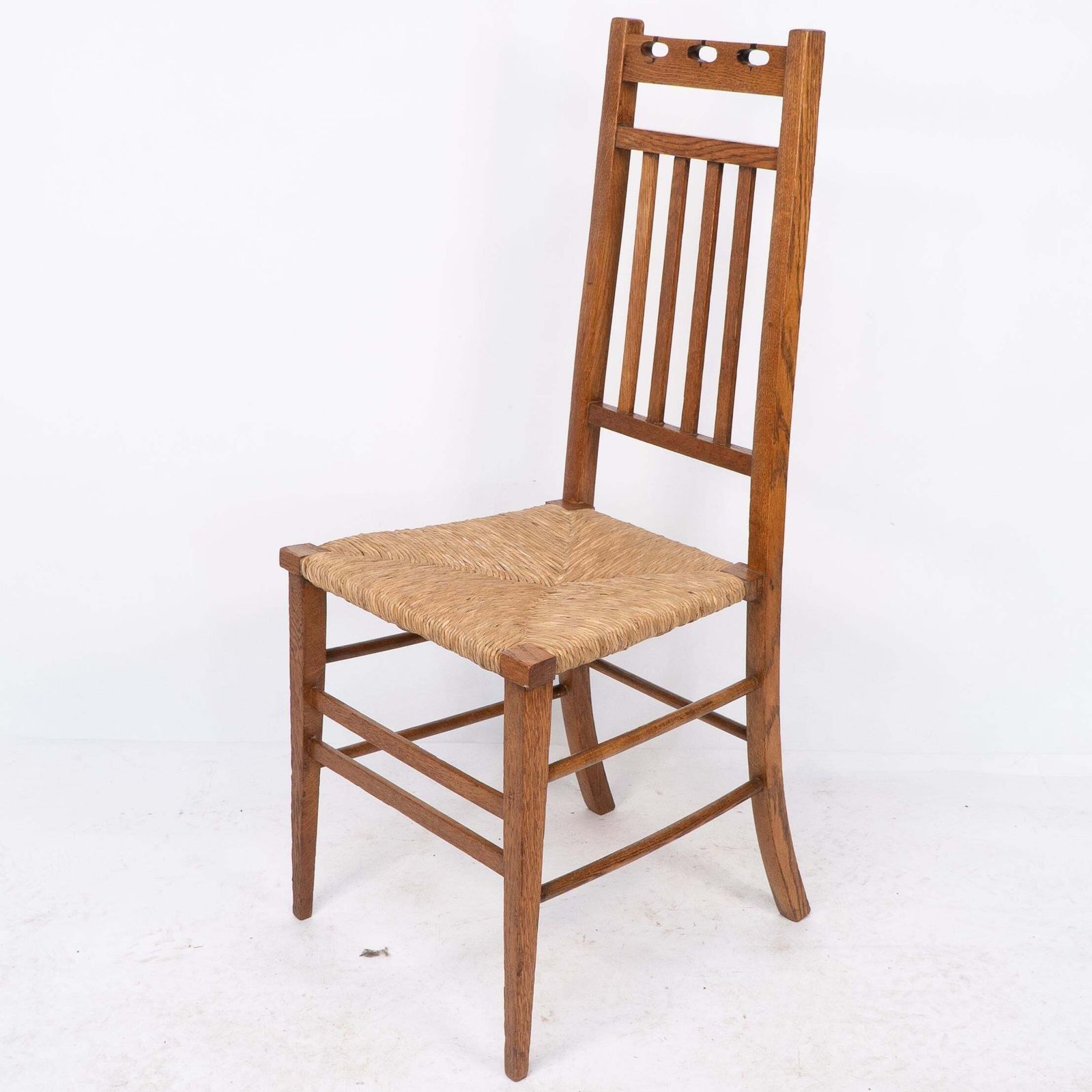 E A Taylor Attri For Wylie & Lochhead. A Pair Of Arts & Crafts Side Chairs photo 449.0