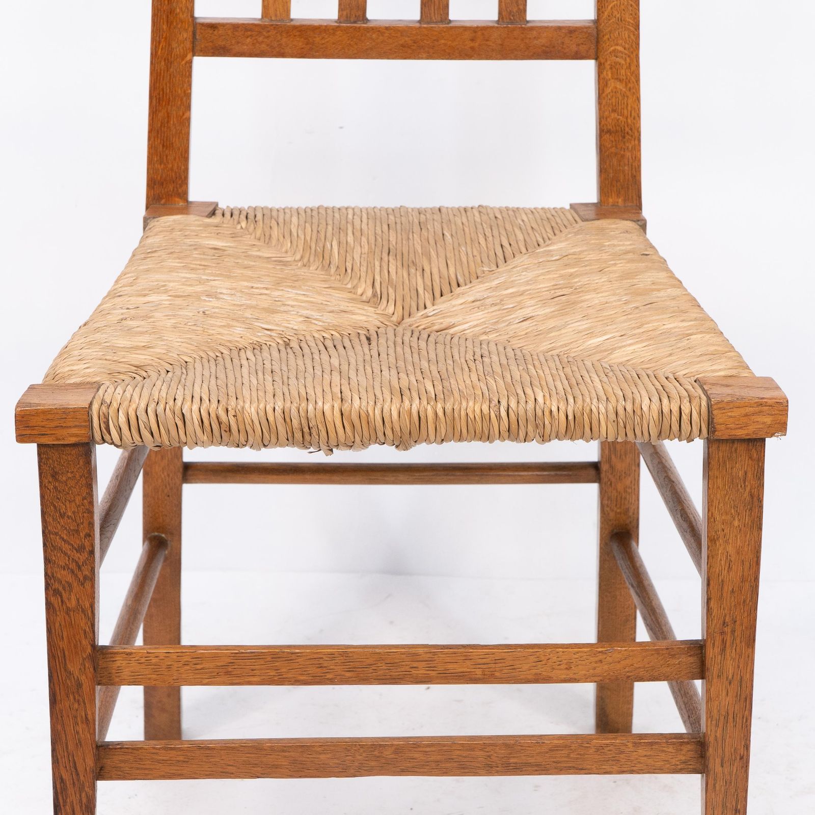 Furniture E A Taylor Attri For Wylie & Lochhead. A Pair Of Arts & Crafts Side Chairs photo