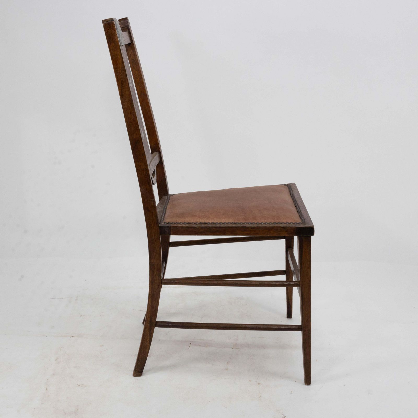 Waring & Gillow Probably. Arts & Crafts Side Chair With Ebony And Pewter Inlays photo 1100.0