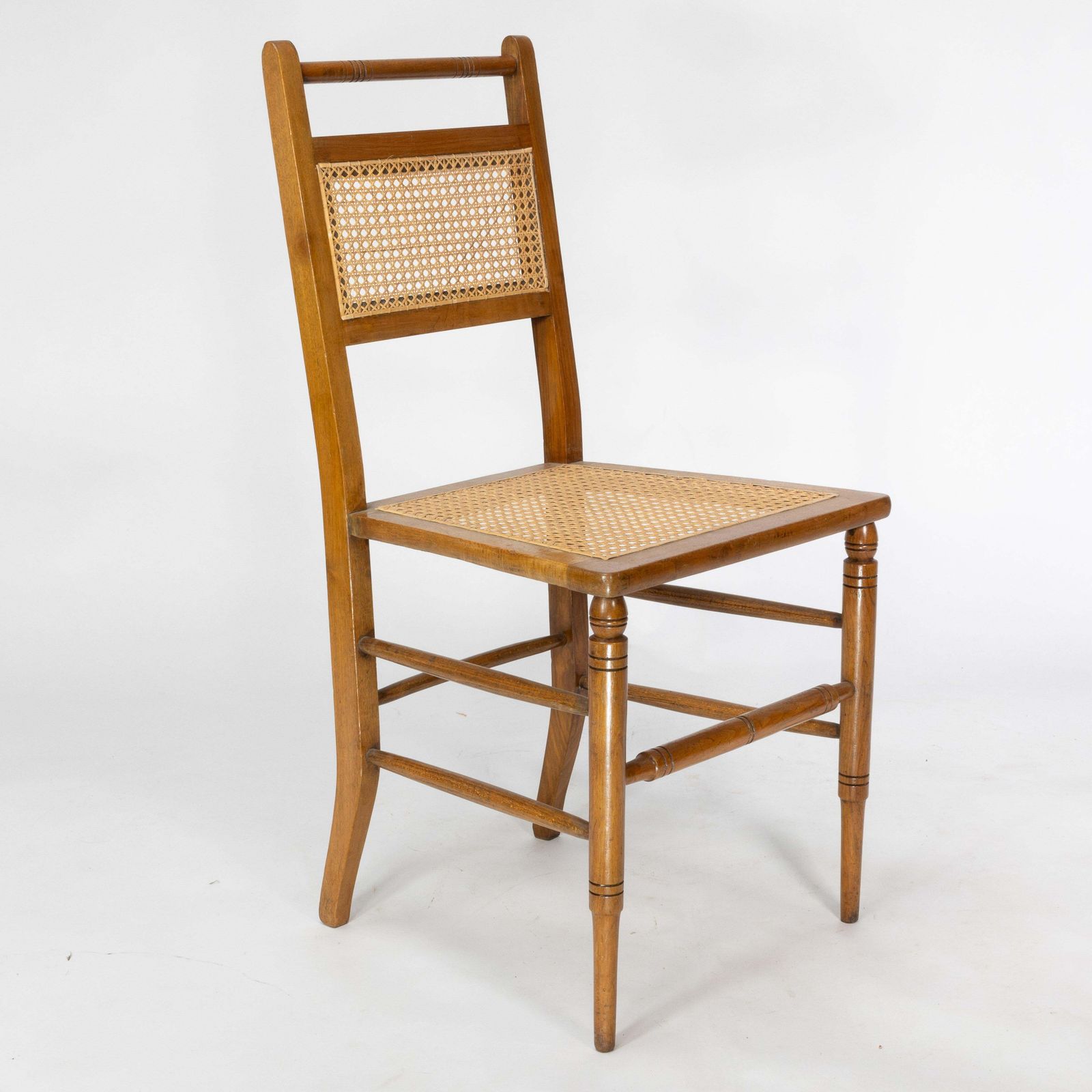 E W Godwin (Attributed). A Set Of Four Anglo Japanese Cane Seat Chairs photo Furniture