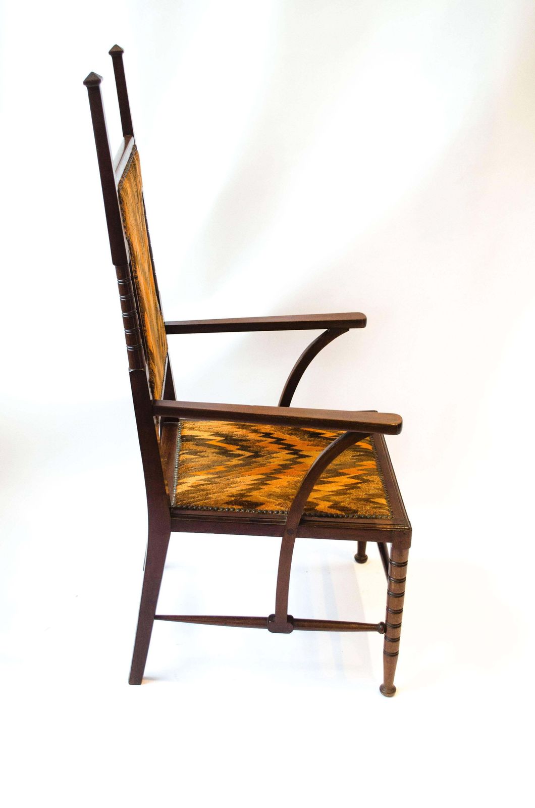 Liberty And Co Attributed. A Late Aesthetic Movement Walnut Armchair. photo furniture