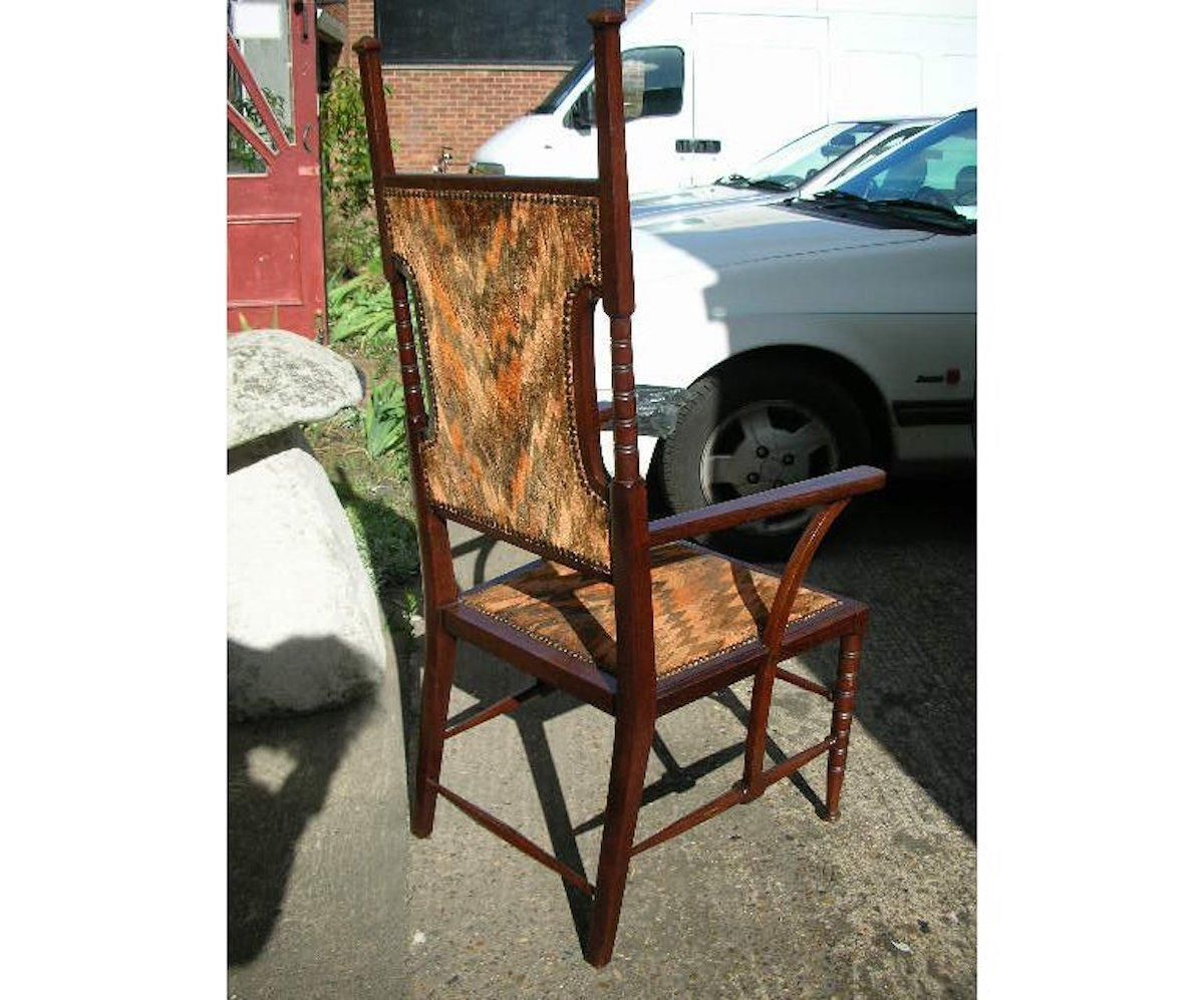 Liberty And Co Attributed. A Late Aesthetic Movement Walnut Armchair. photo buy