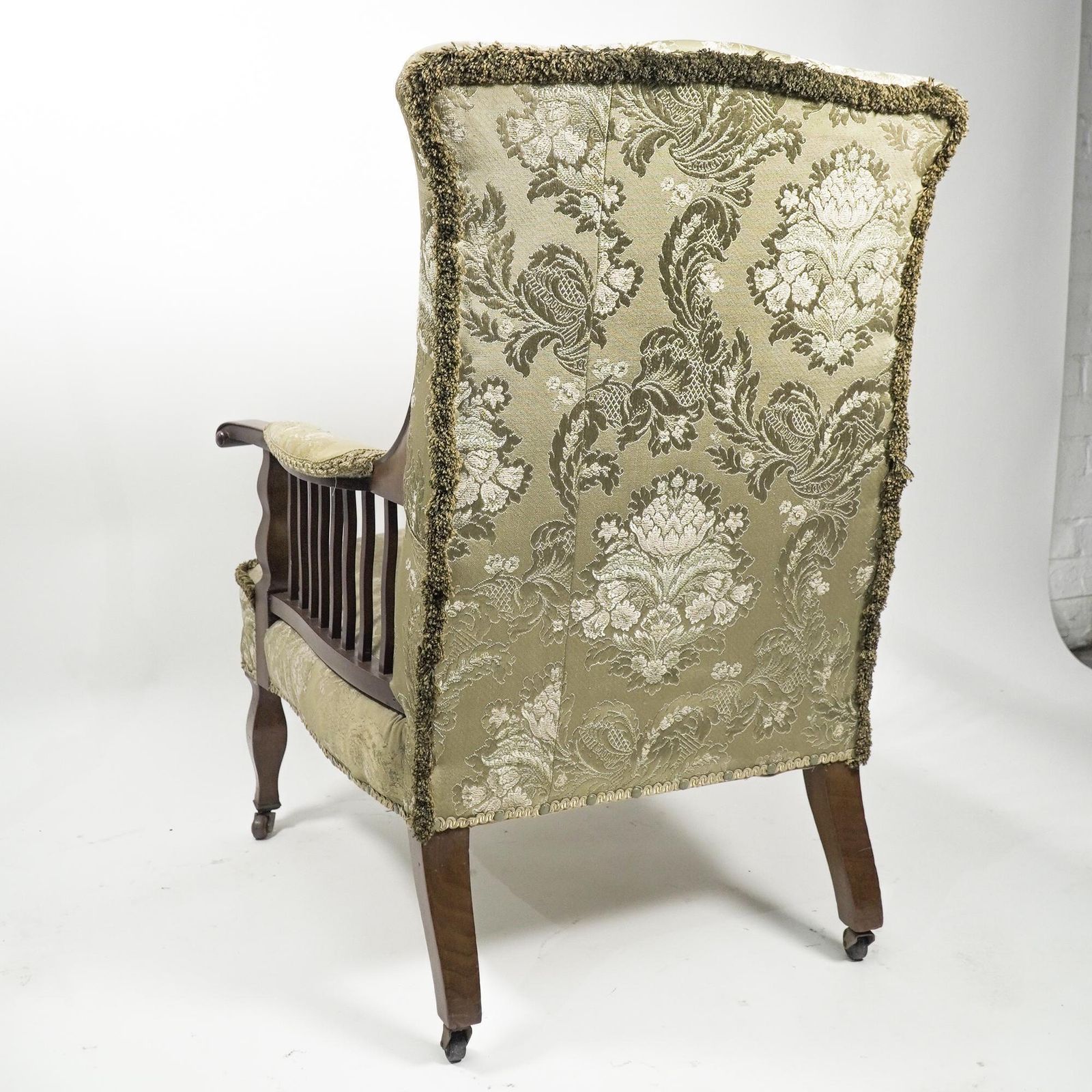 7648.0 George Jack For Morris And Co. A Pair Of Mahogany Saville Armchairs photo