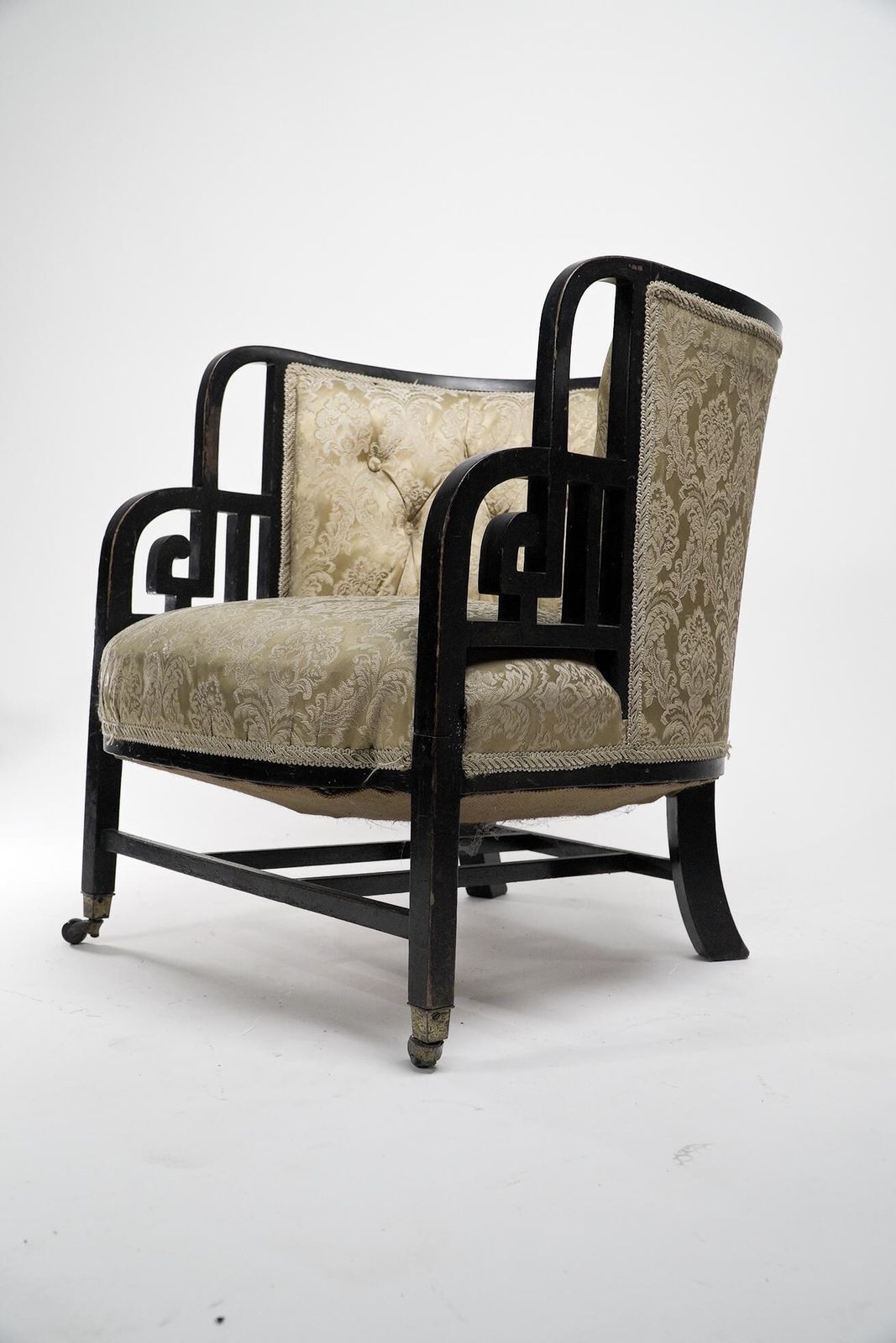 E W Godwin (Attributed). An Anglo Japanese Ebonized Walnut Lounge Chair photo furniture