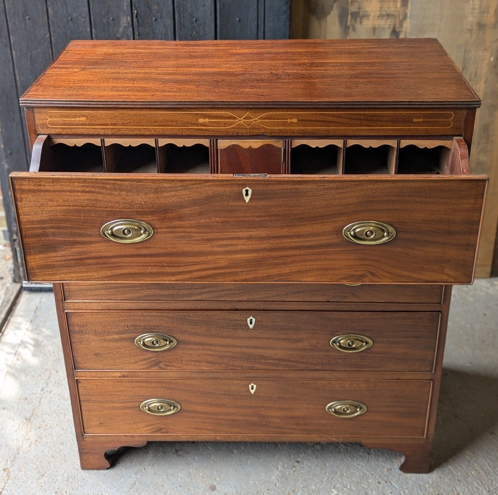Antique Secretaire Chest Of Drawers (Delivery Available) Mahogany C 1820 Office photo Furniture